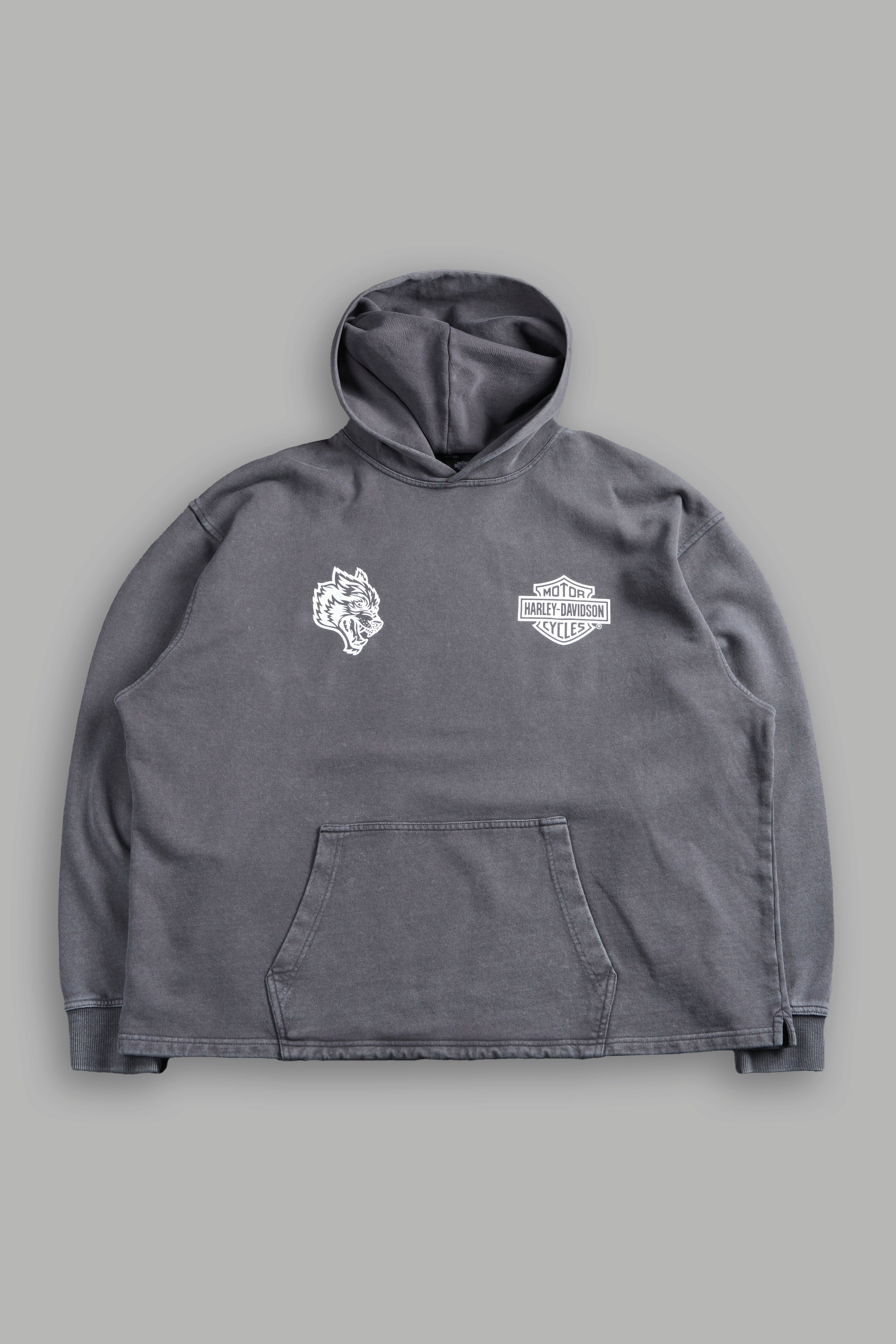 Harley-Davidson Wolves "Moaty" Hoodie in Slate Gray