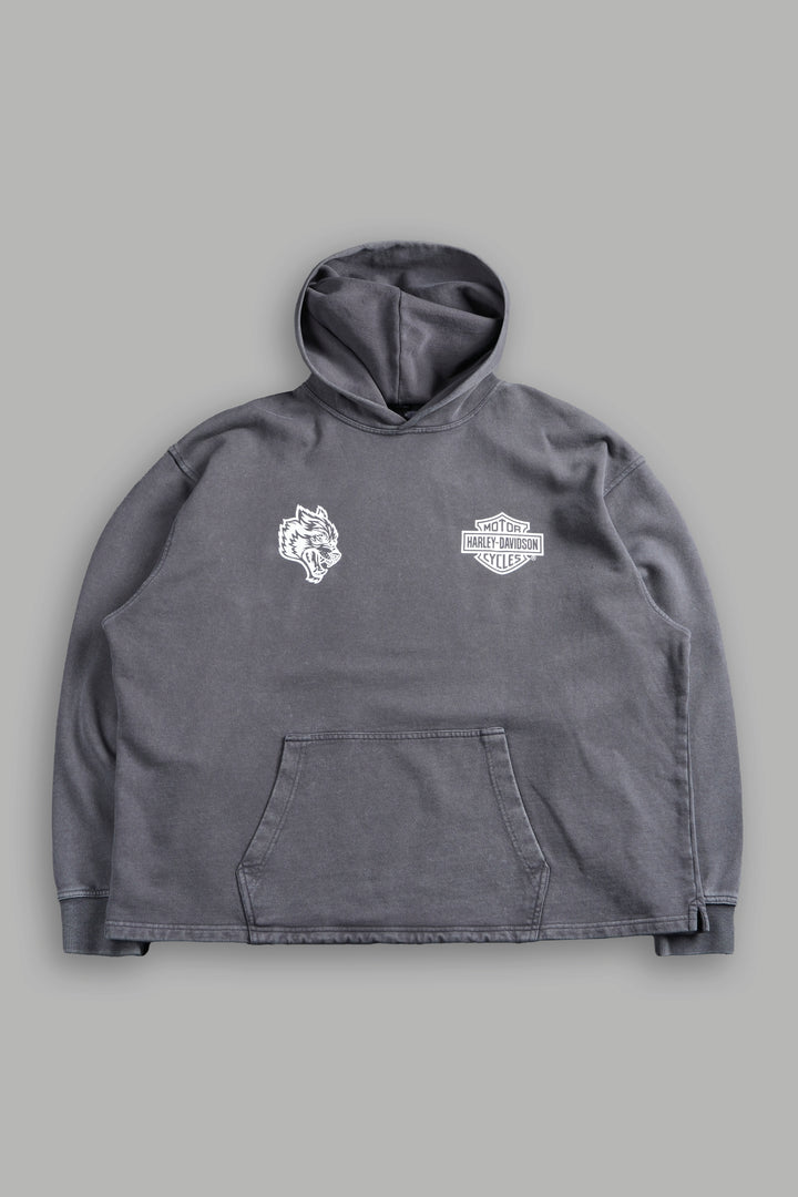 Harley-Davidson Wolves "Moaty" Hoodie in Slate Gray