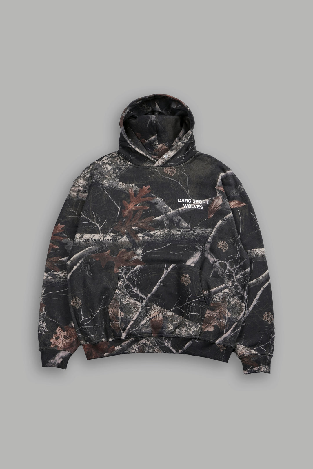 Darc Sport Wolves "Pierce" Hoodie in Darc Brown Woodland Camo