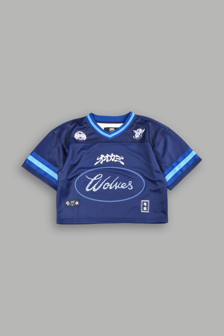 Honor She Football Crop Jersey in Royal Navy