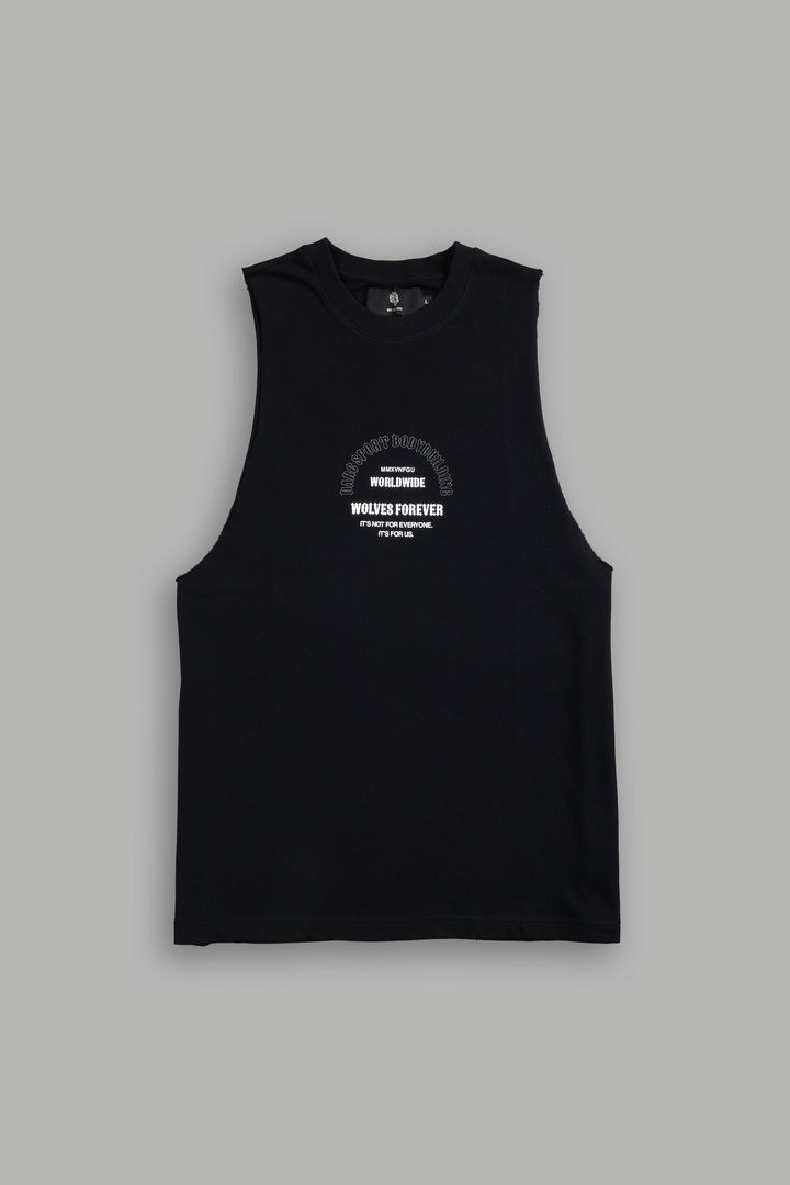 Iron Wolves "Tommy" Muscle Tee in Black