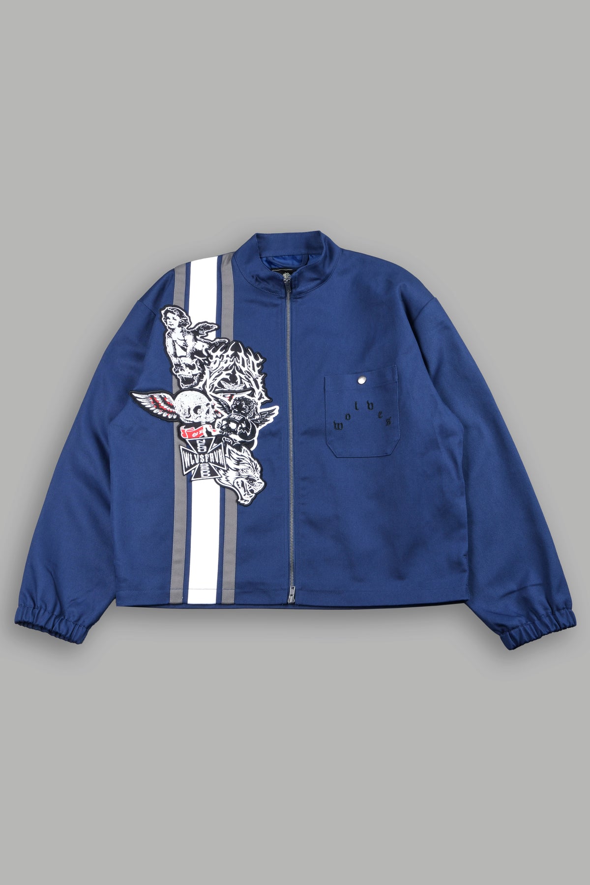 Fallen Virtues Shelby Jacket In Navy