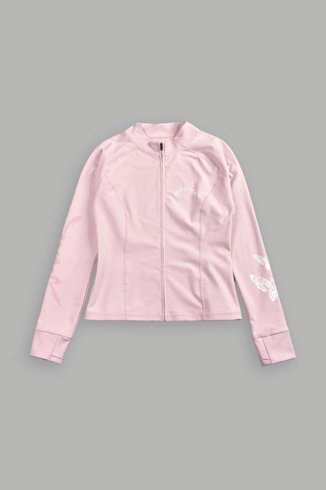 She Wolf Code Energy Zip Ls Layer in Cherry Blossom