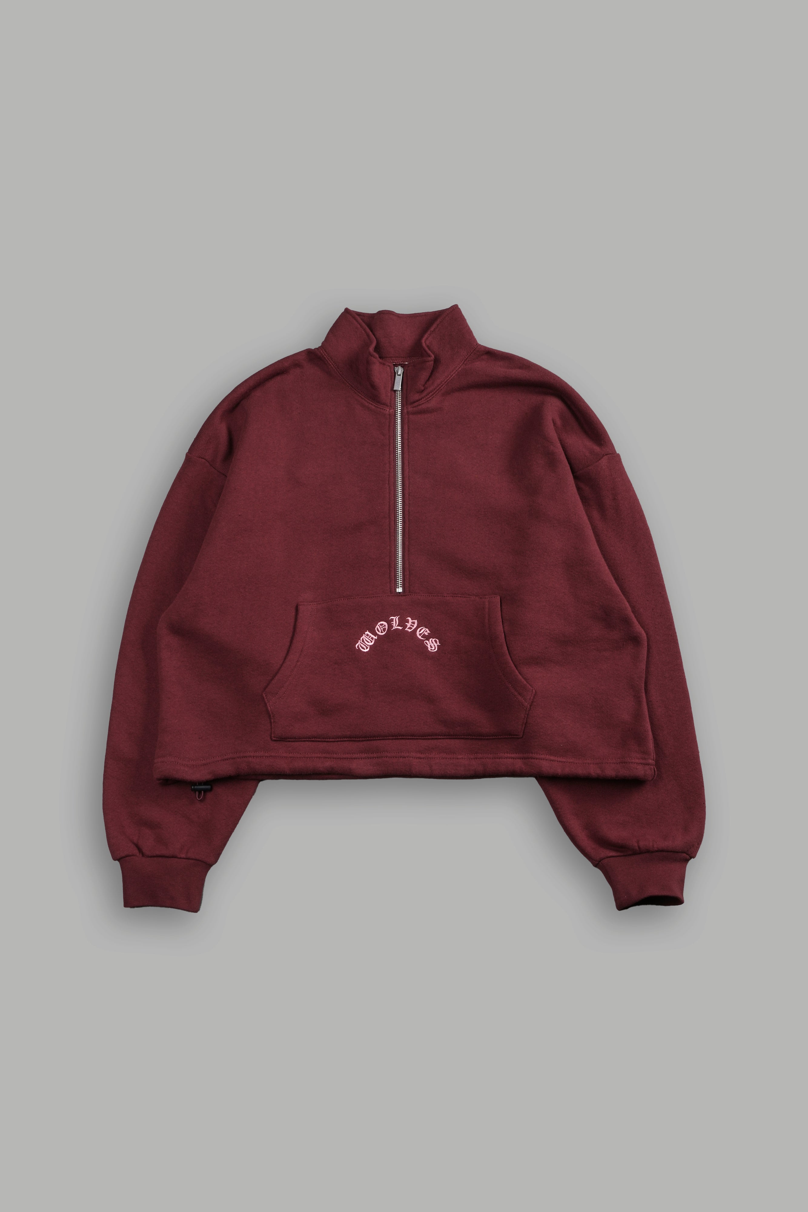 Wolf Chopper Oversized "Everson" Mockneck Sweater in Oxblood