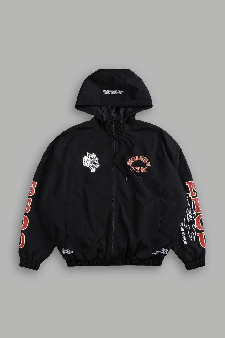 Wolves Gym V2 Brolic Unisex Track Jacket in Black