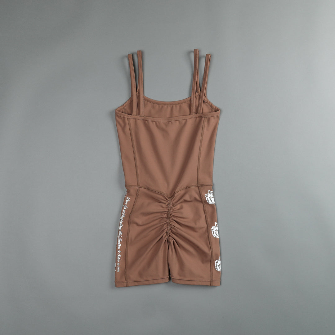 With So Much Grit Shay "Energy" Bodysuit in Mojave Brown