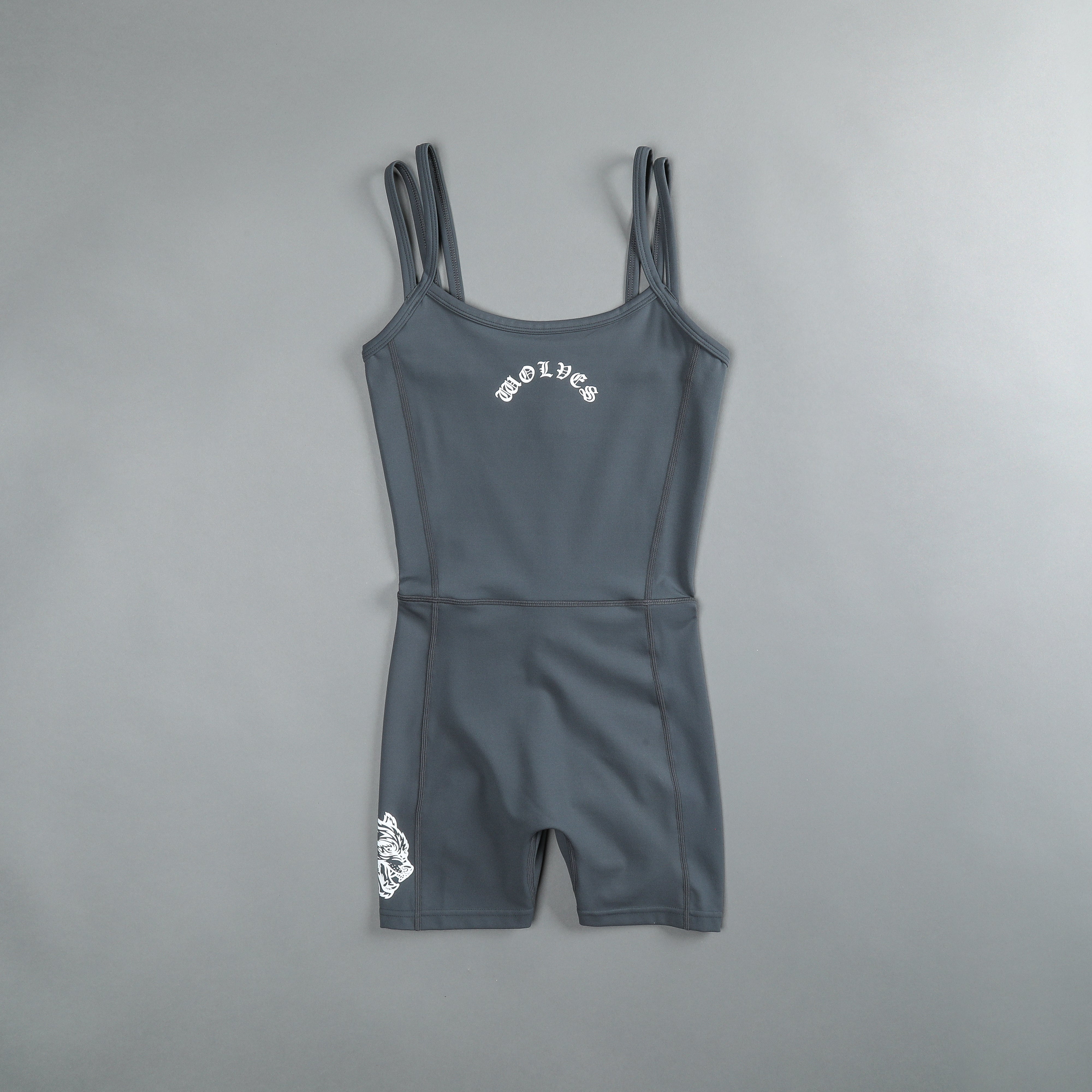 Riders On The Storm Shay "Energy" Bodysuit in Wolf Gray