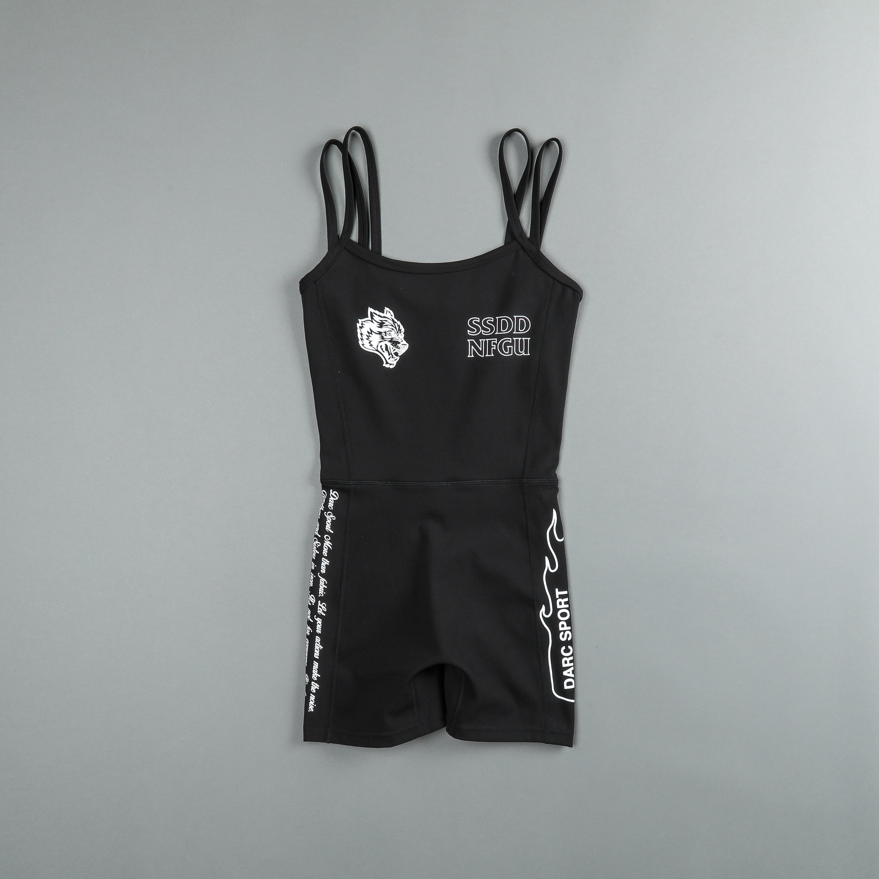 Move Fast Shay "Energy" Bodysuit in Black