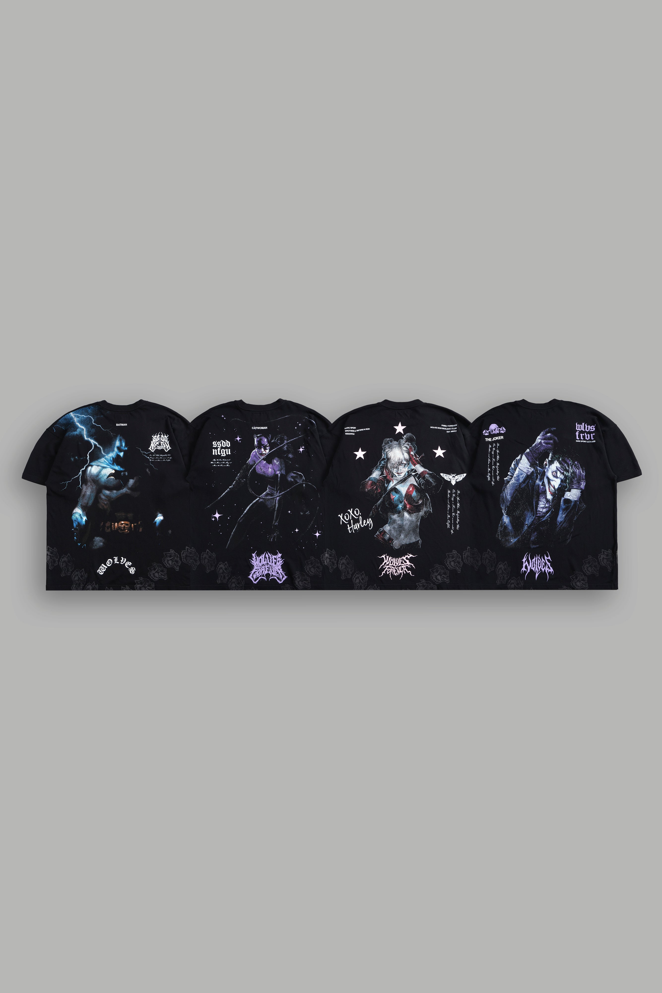 Batman VS Joker "Side-By-Side" Tee Box Set in Black