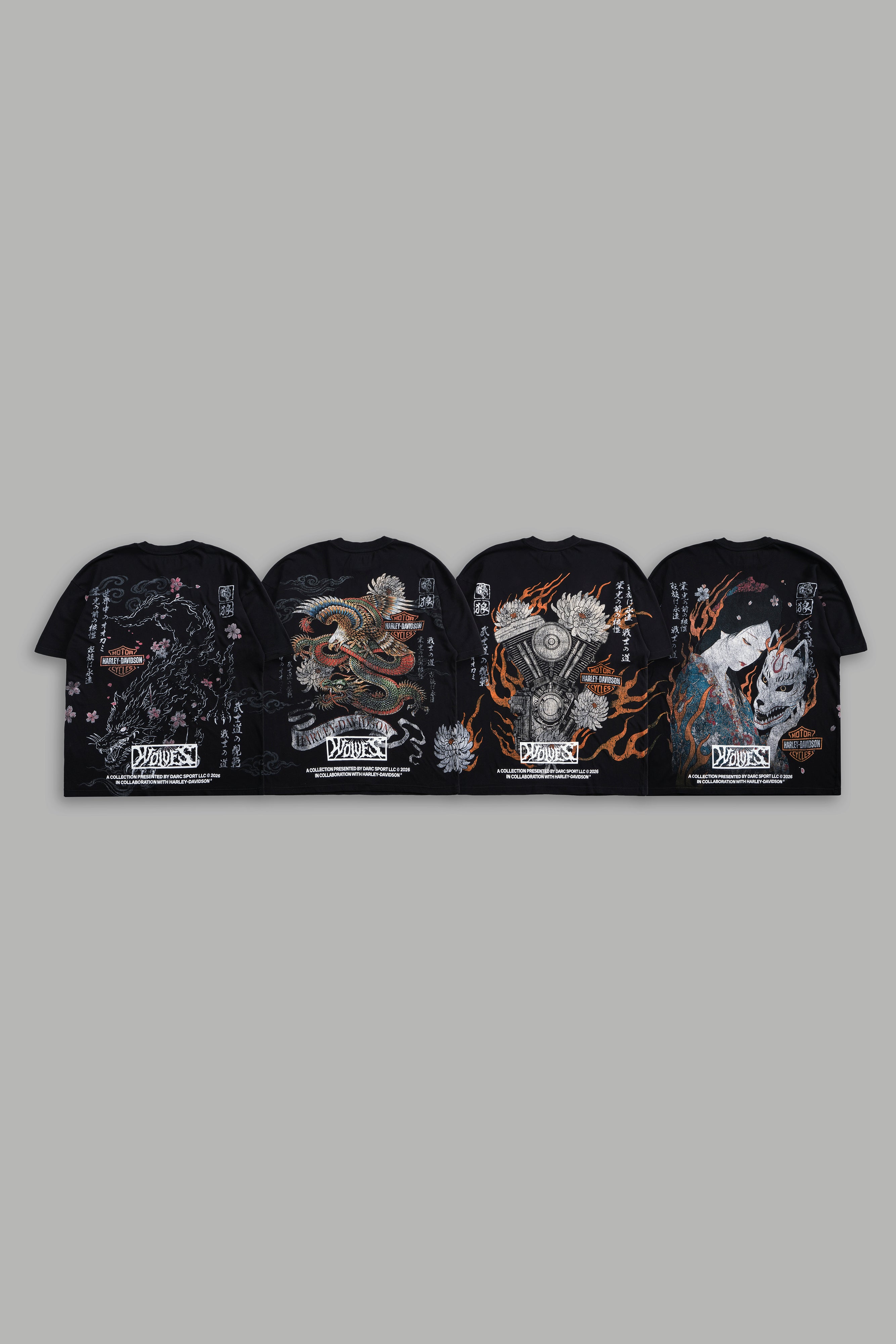 H-D Bushido "Side-By-Side" Tee Box Set in Black