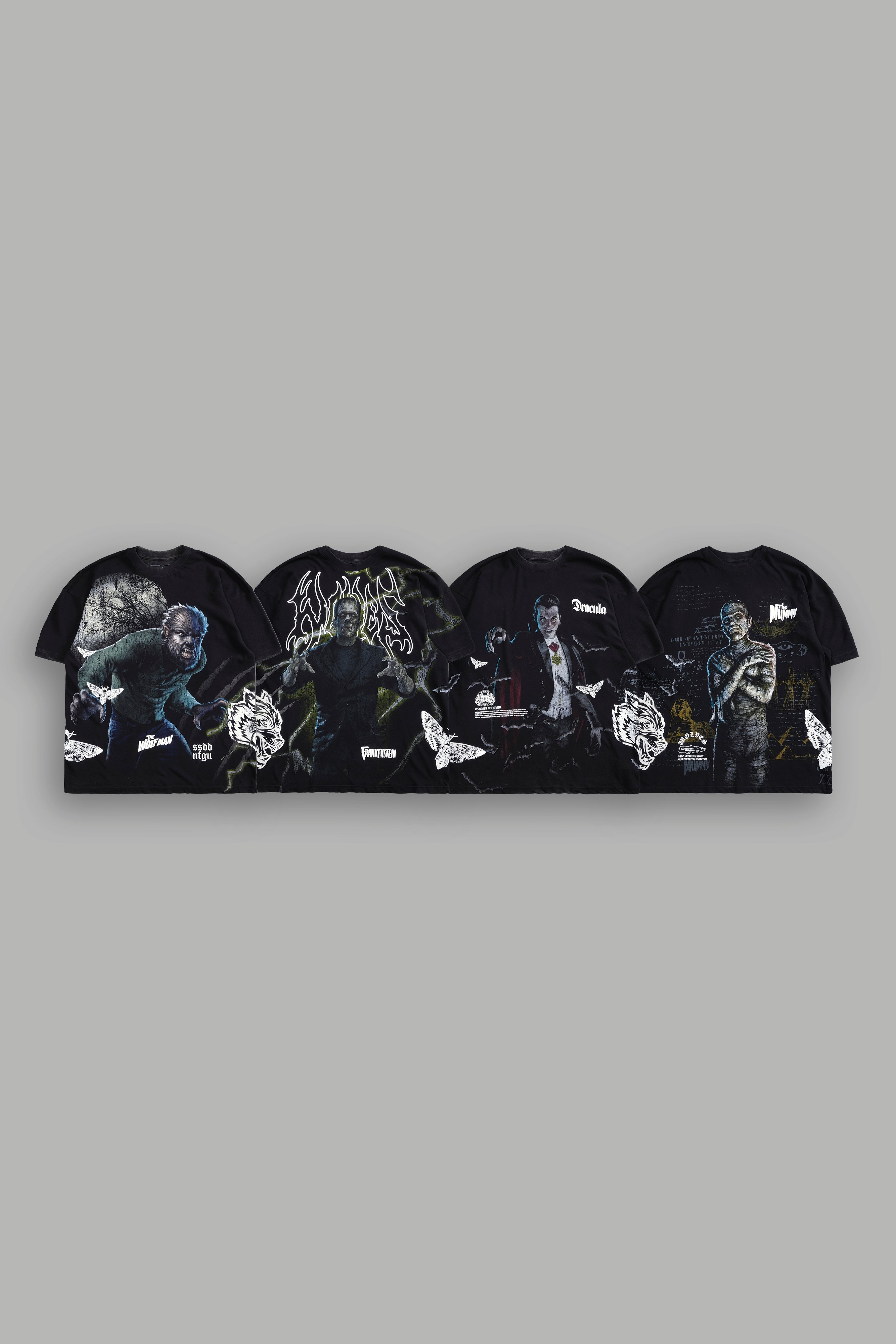 Universal Monsters "Side-By-Side" Tee Box Set in Black