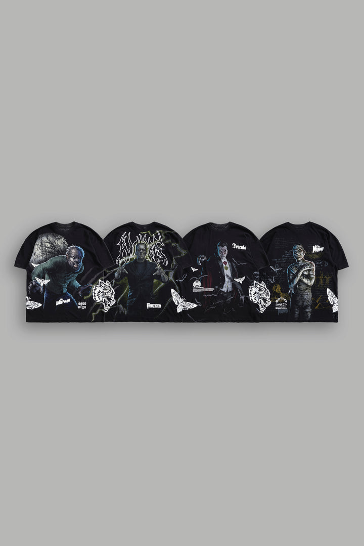 Universal Monsters "Side-By-Side" Tee Box Set in Black
