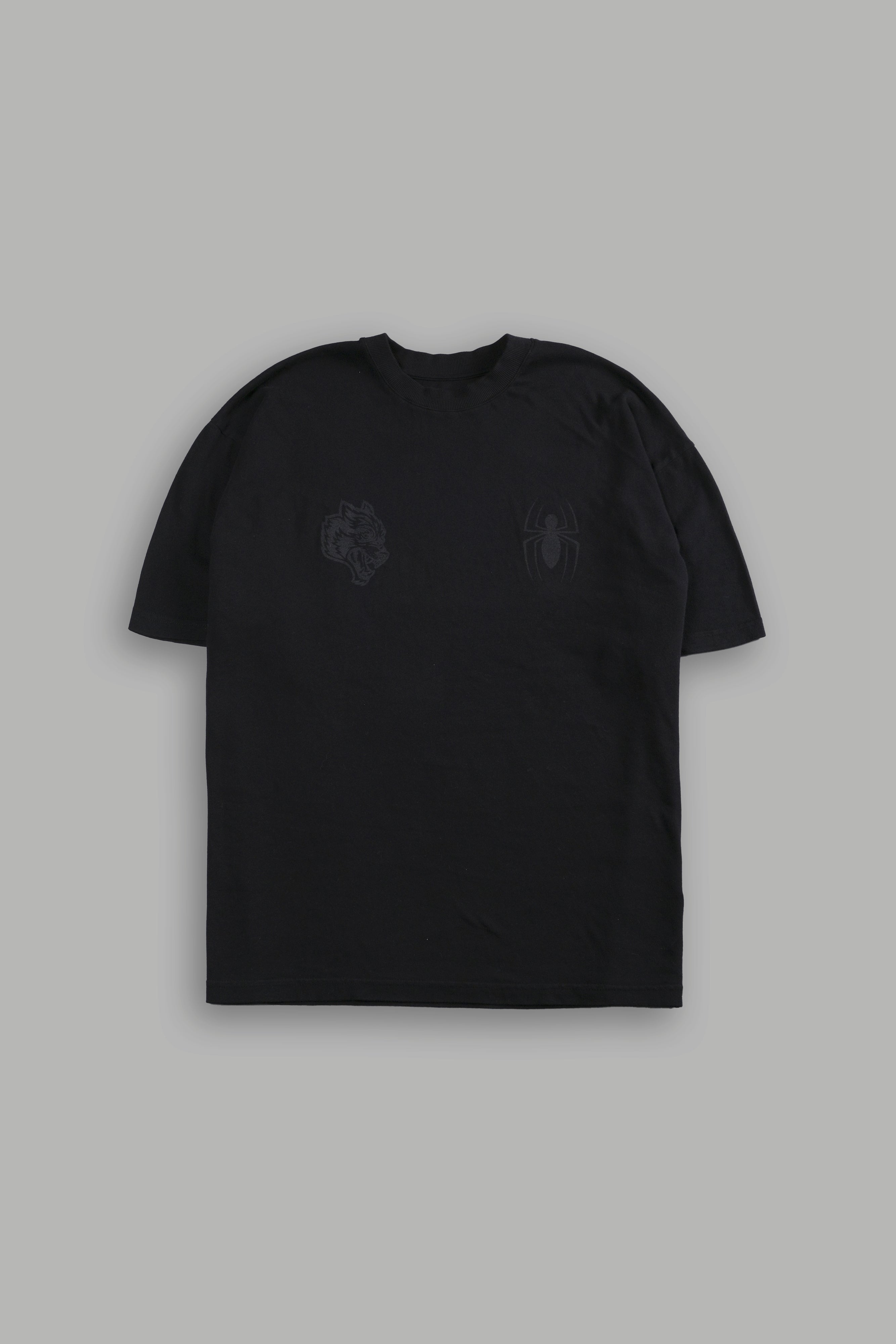 Webs and Shadows Premium Oversized Tee in Black