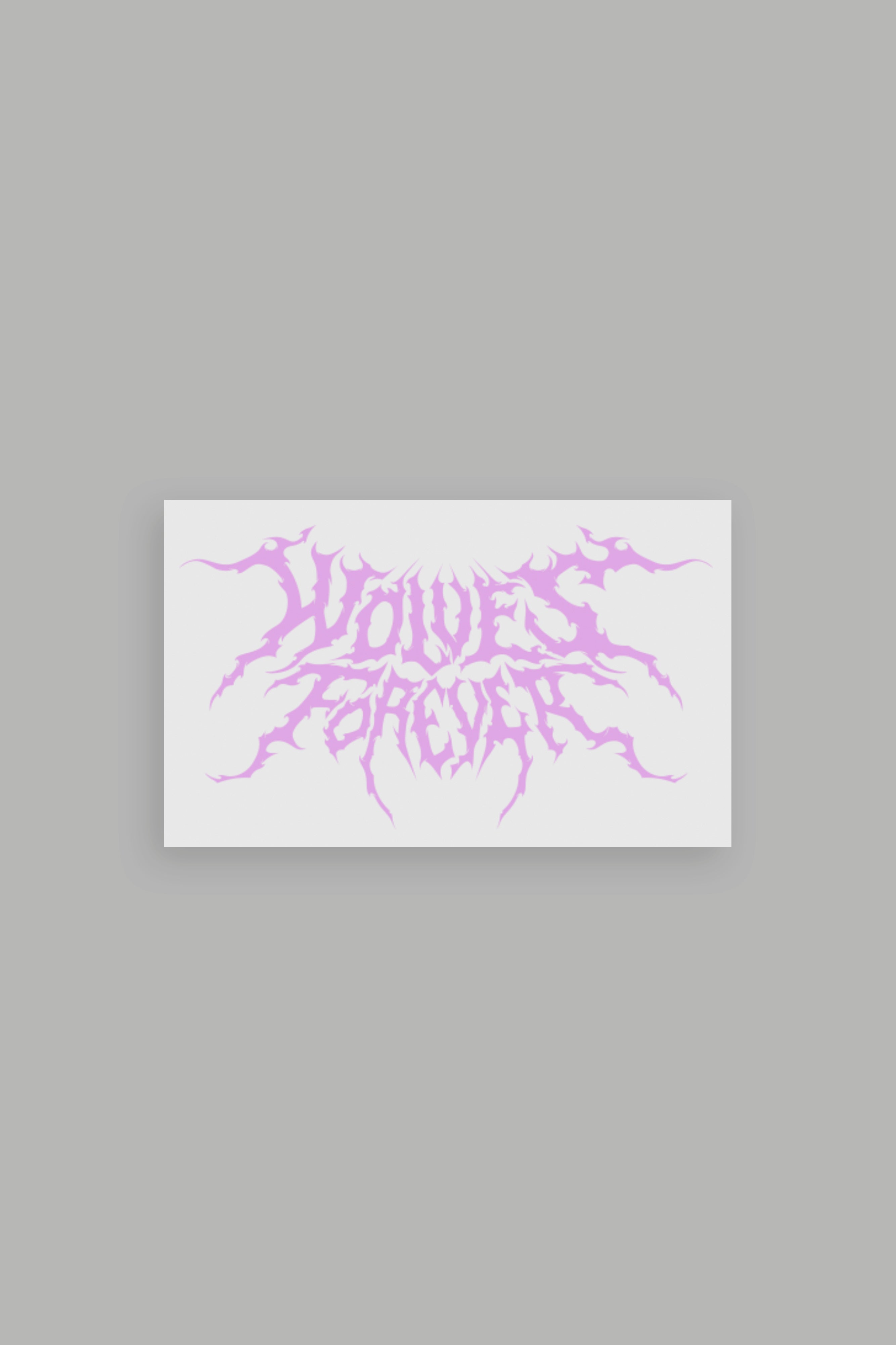 Wolves Hesh Large Sticker in Purple