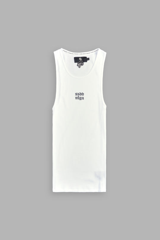 Wolf Patch V2 High Rise Comfy Socks in White