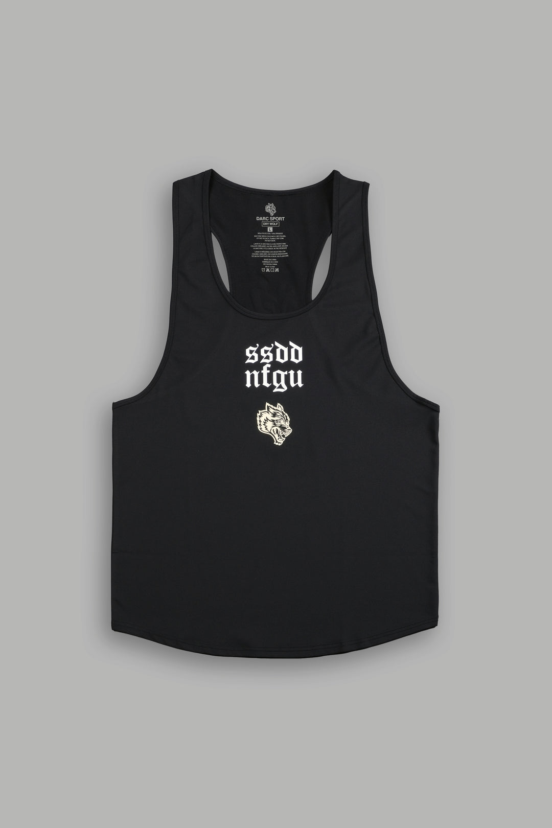 SSDD NFGU Wolves Club "Dry Wolf" Mecca Tank in Black