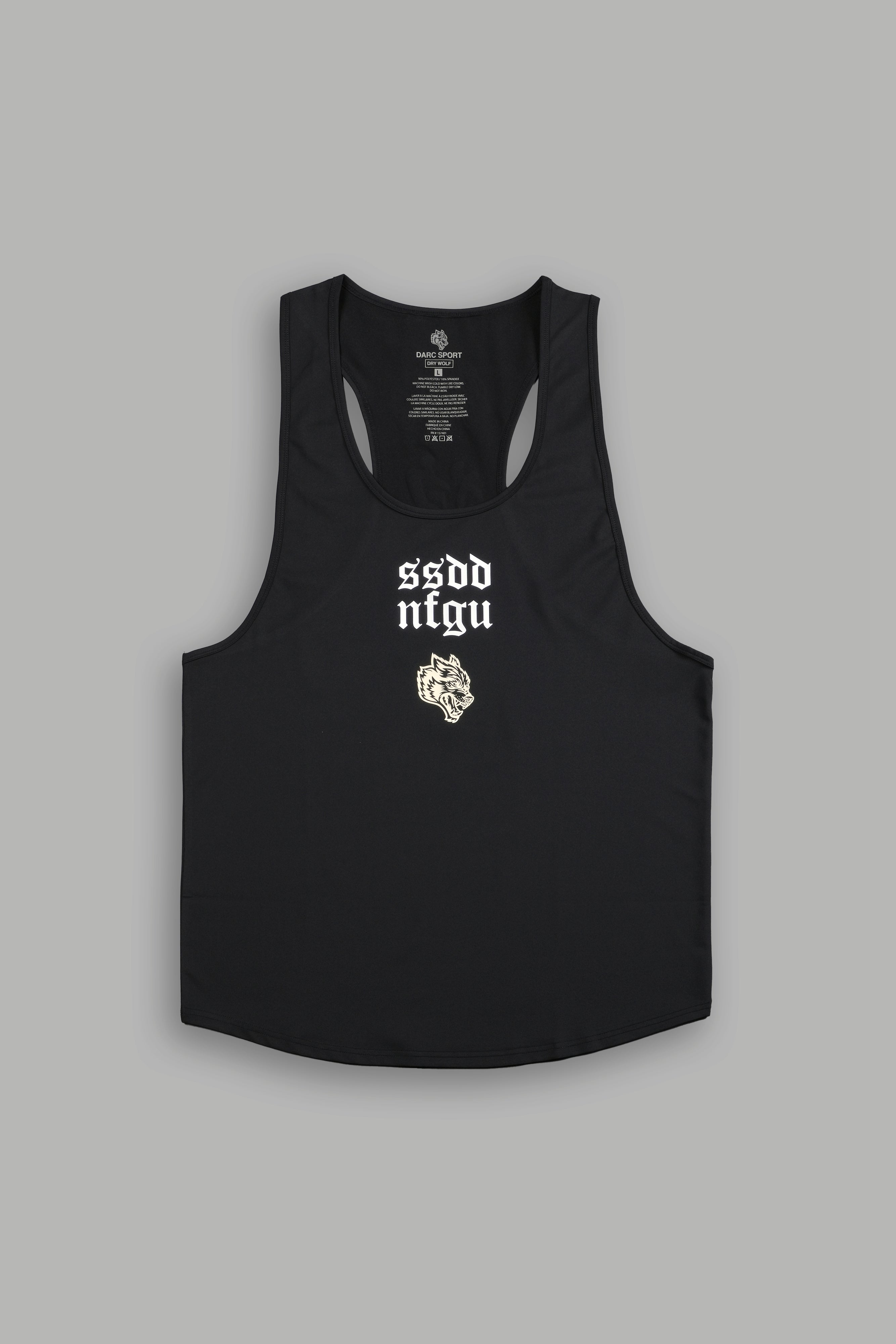 SSDD NFGU Wolves Club "Dry Wolf" Mecca Tank in Black