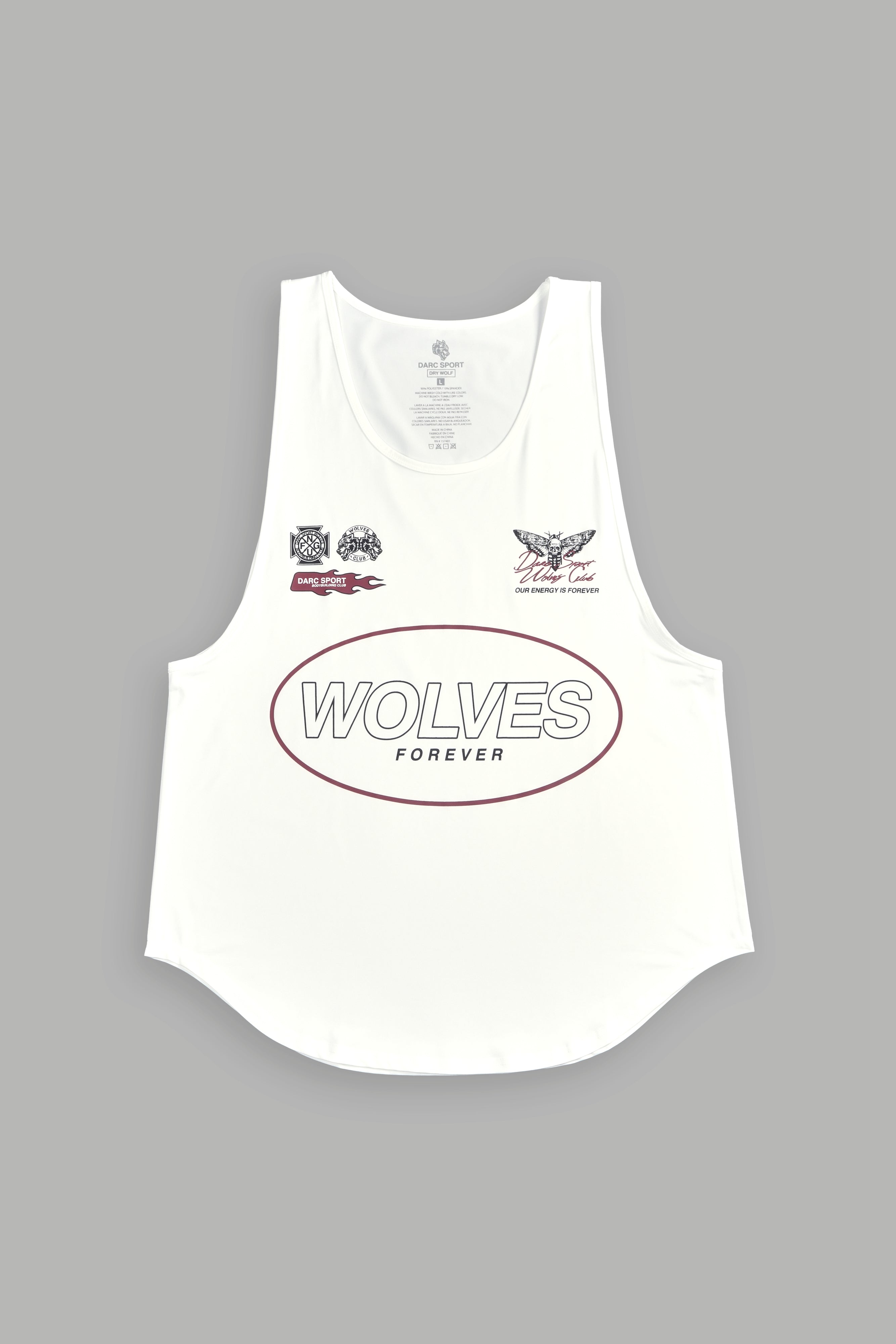 Live Fast V3 "Dry Wolf" (Drop) Tank in Cream