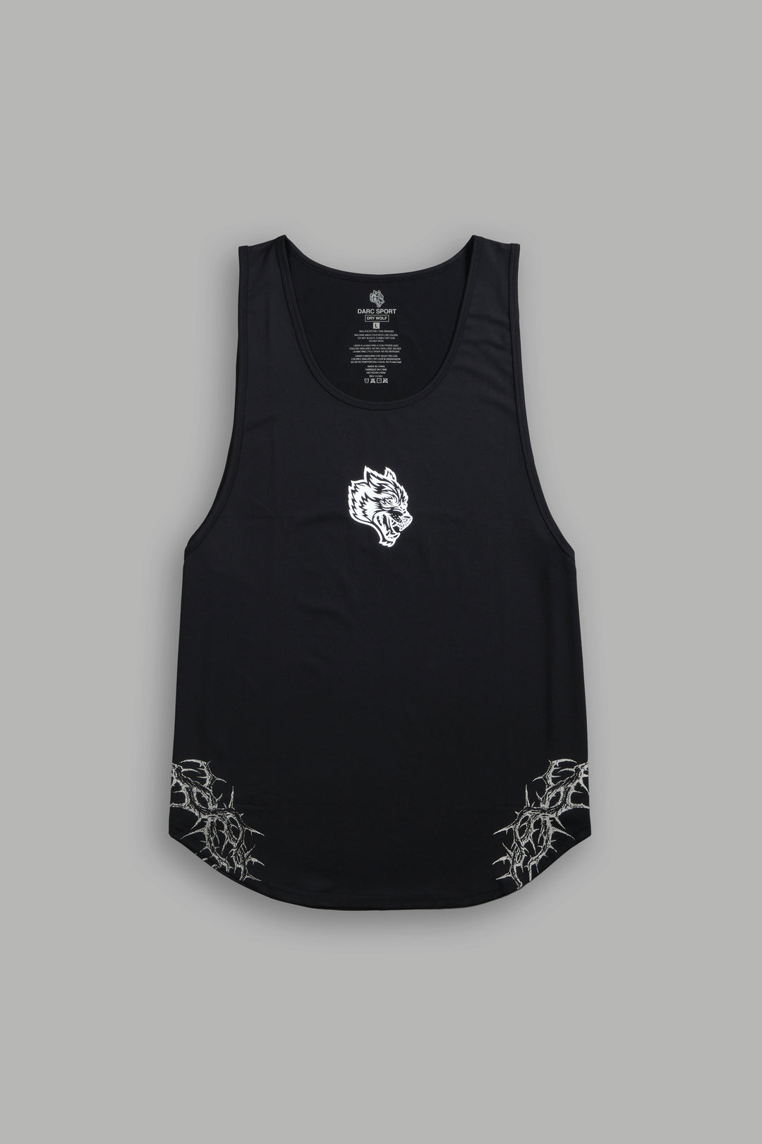 Thorns "Dry Wolf" (Drop) Tank in Black