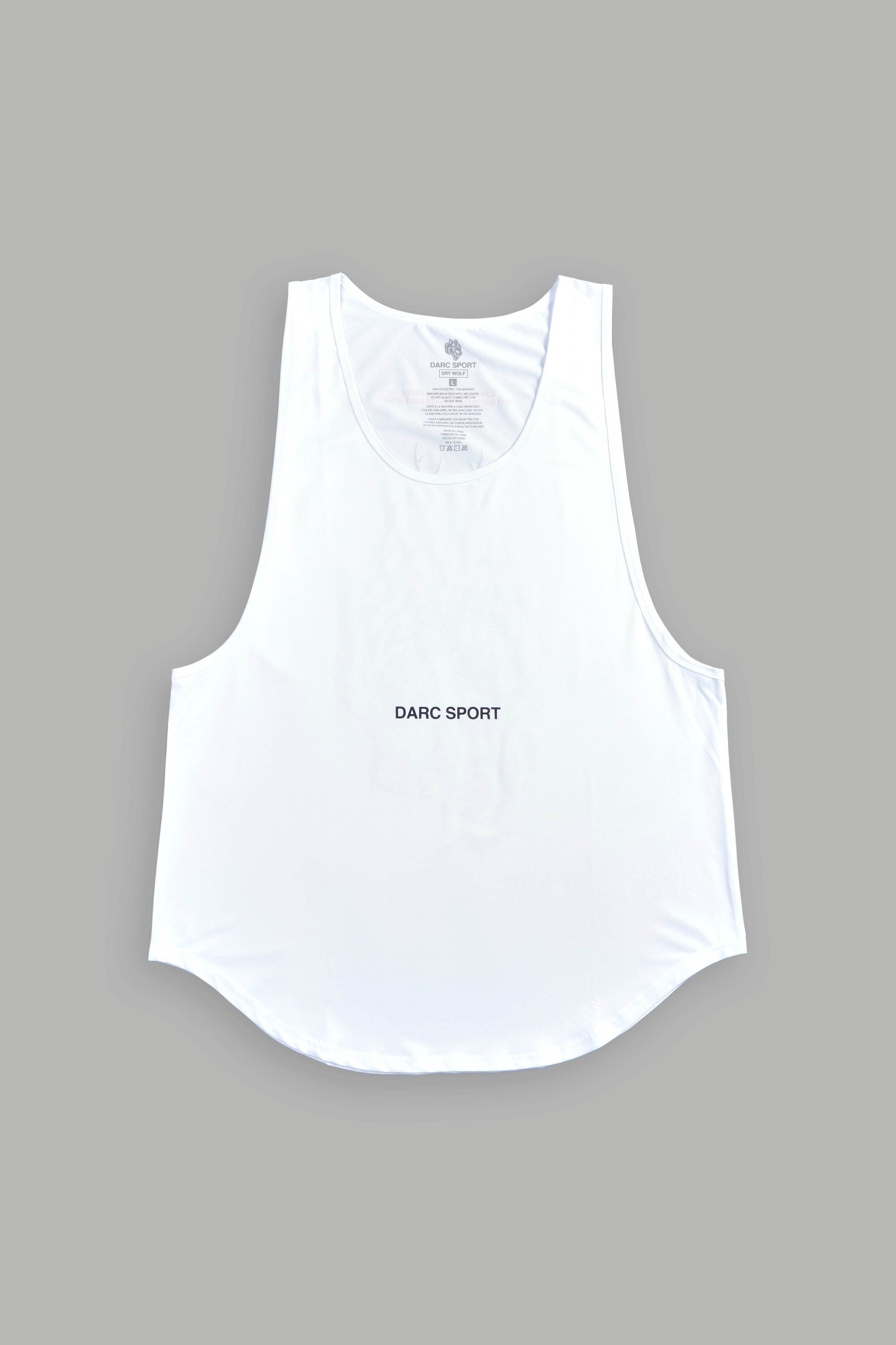 Come Hell Or High Water "Dry Wolf" (Drop) Tank in White