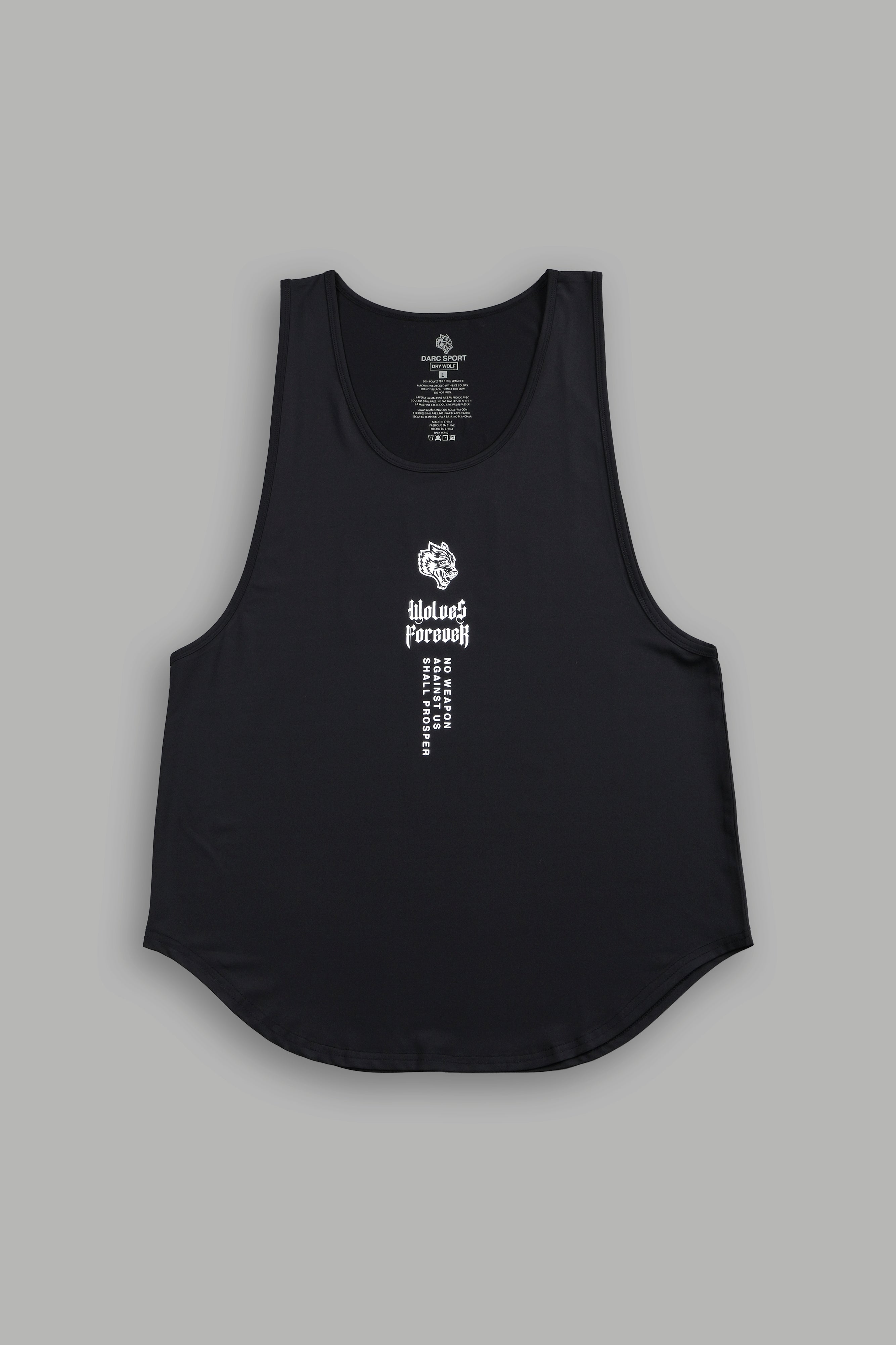 Passion "Dry Wolf" (Drop) Tank in Black