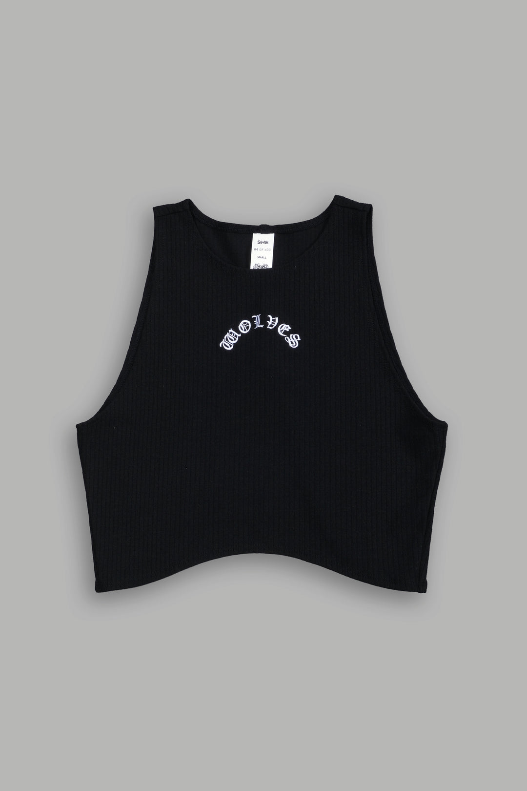 Chopper Rib Curve Tank in Black