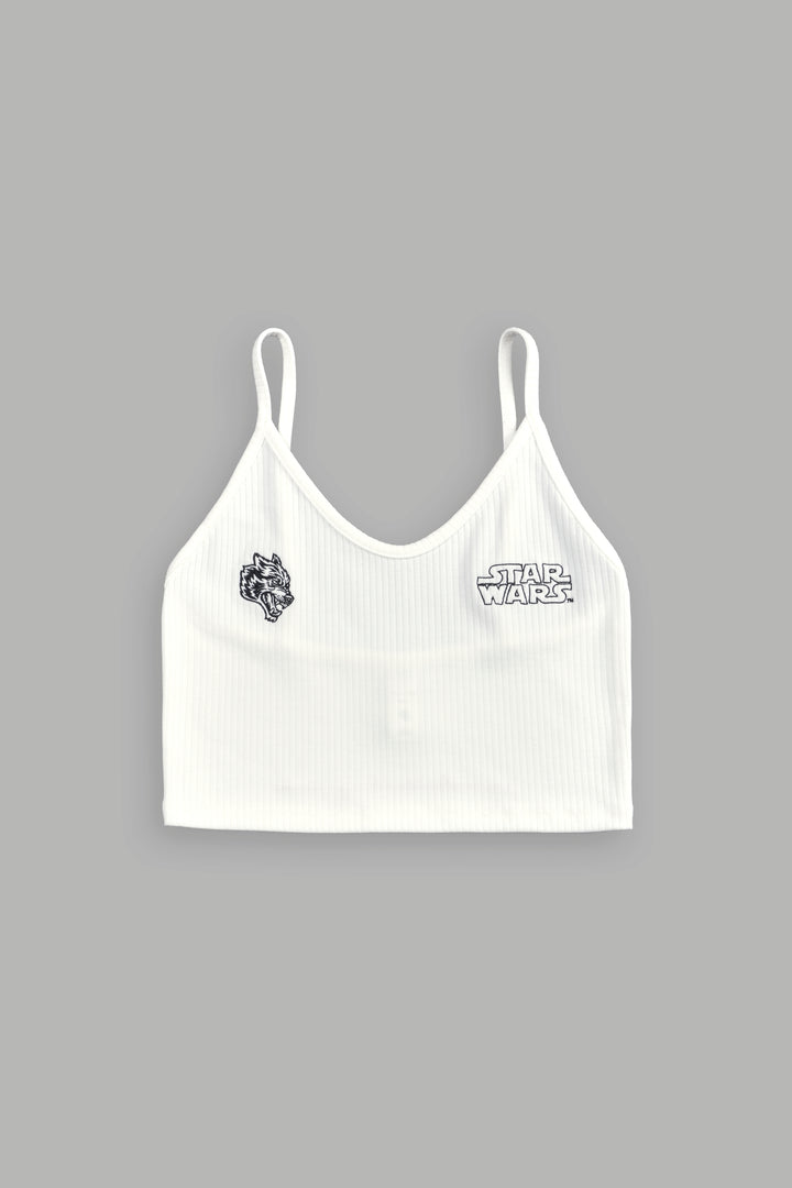 Star Wars Spaghetti Crop Tank in Cream