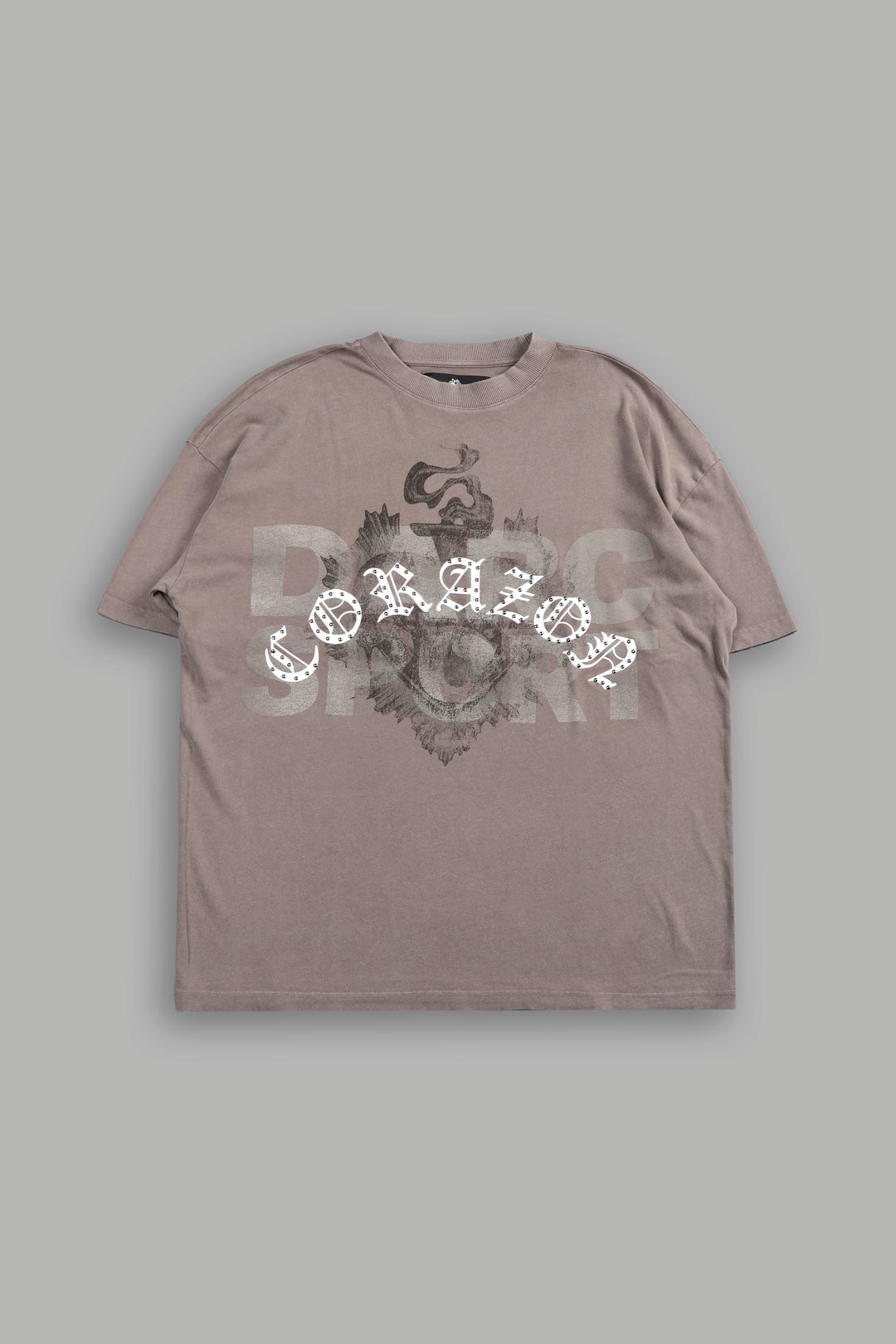 Ds Corazon Premium Oversized Tee In Mojave Brown
