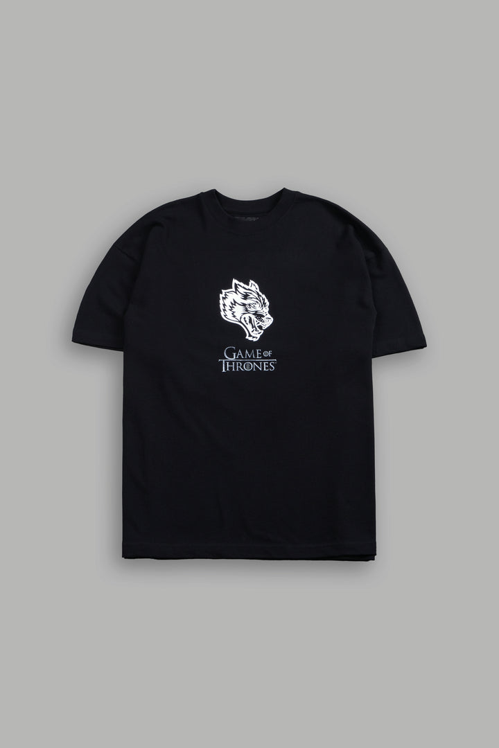 Iron Wolf Premium Oversized Tee in Black
