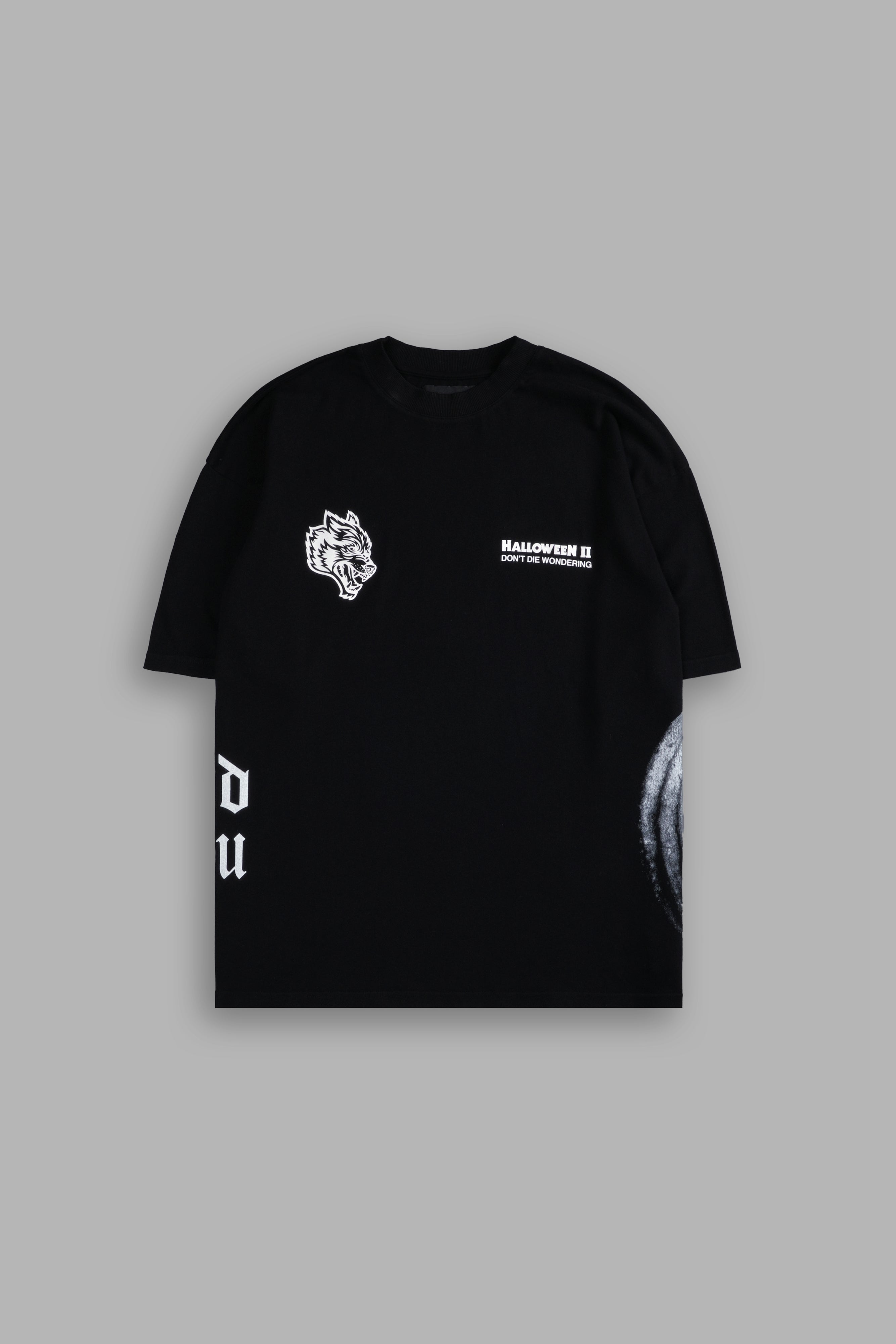 He's Coming Back "Premium" Oversized Tee in Black
