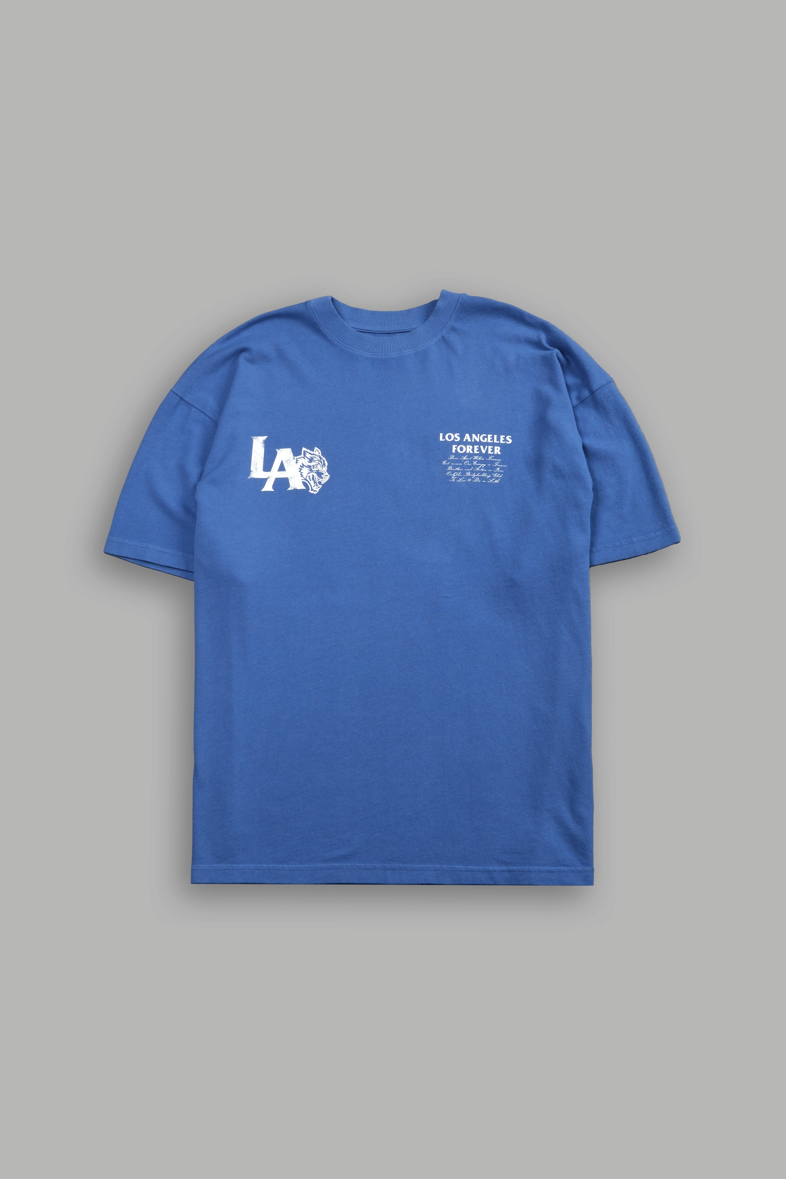 La Wolves V2 Premium Oversized Tee in La Blue