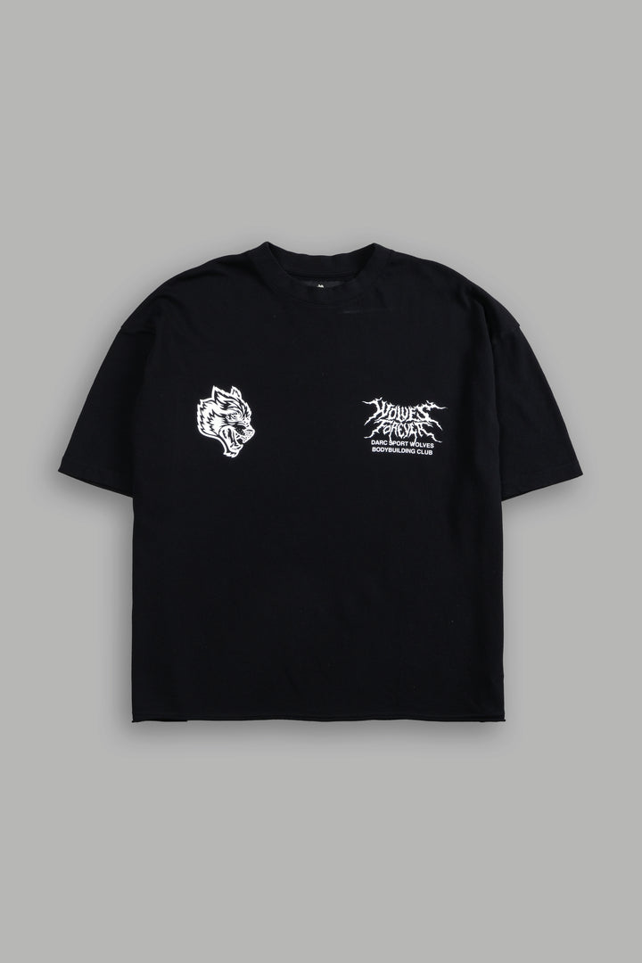 SSDD V2 Premium Raw Hem "Box Cut" Tee in Black
