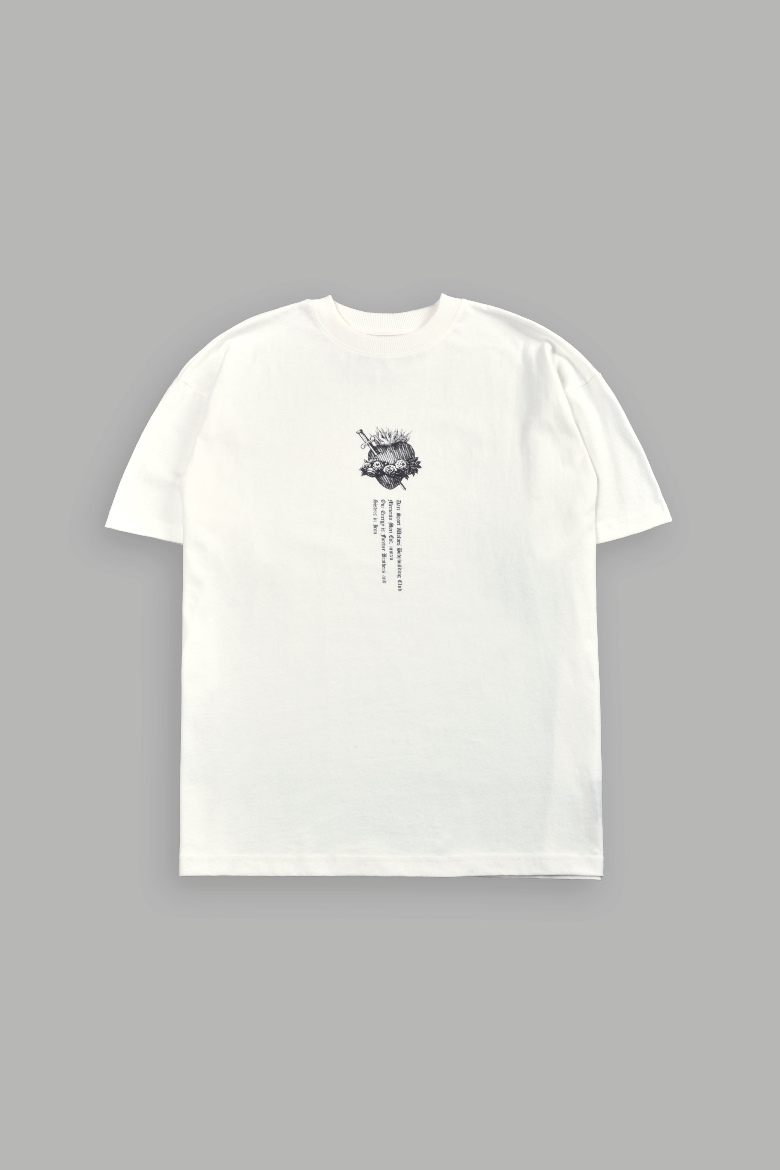 Sin Again Unisex Grunge Tee in Cream