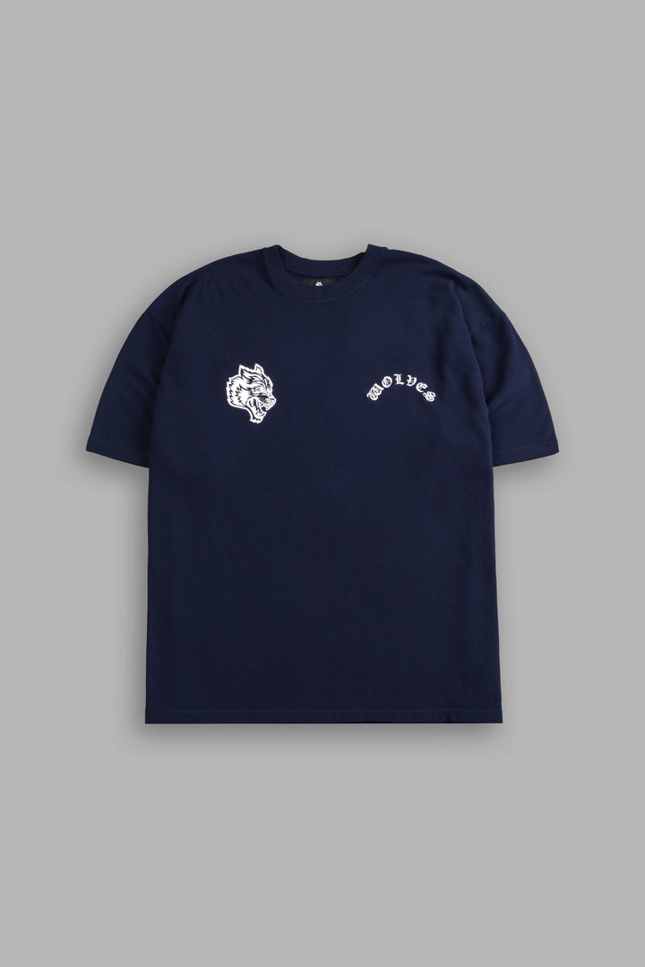 With Credence V2 "Premium" Oversized Tee in Navy