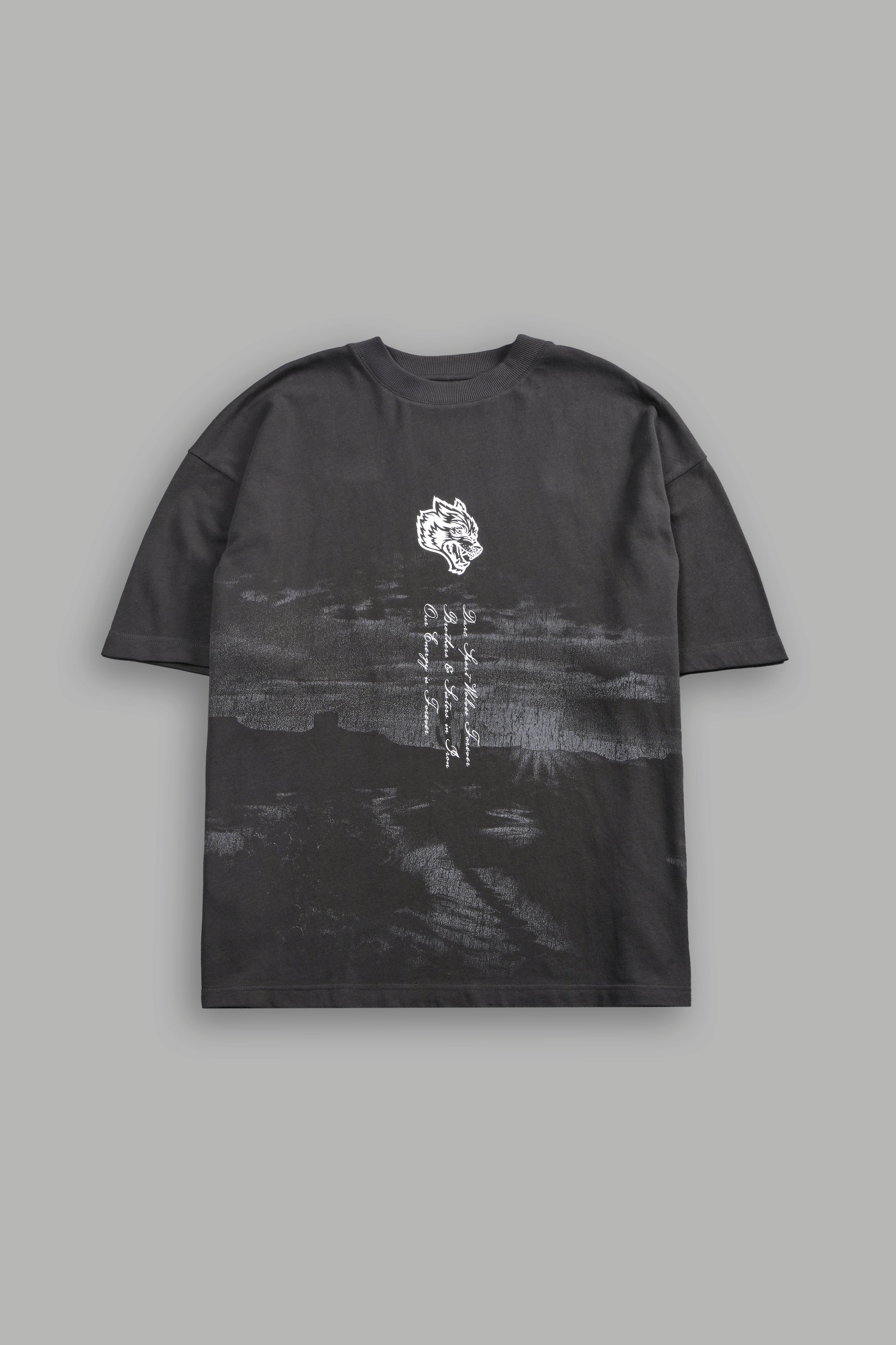 Our Journey Premium Oversized Tee in Wolf Gray