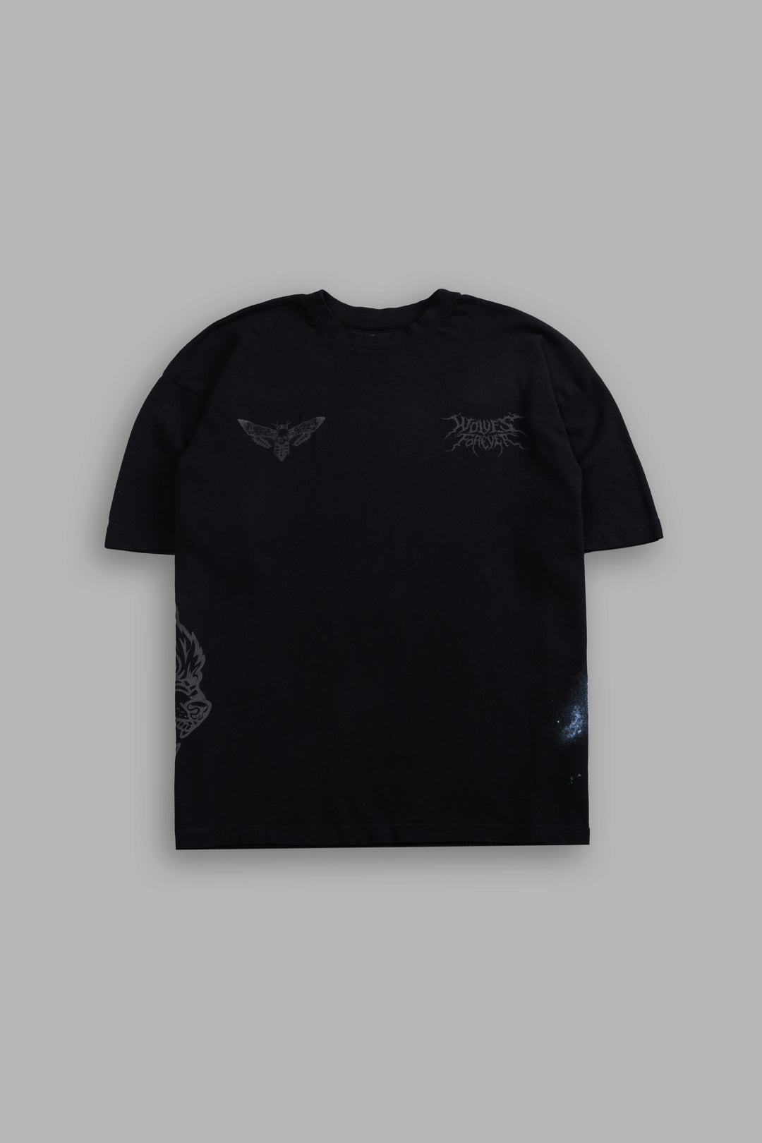 Dark Legacy "Side By Side" Series Premium Oversized Tee in Black