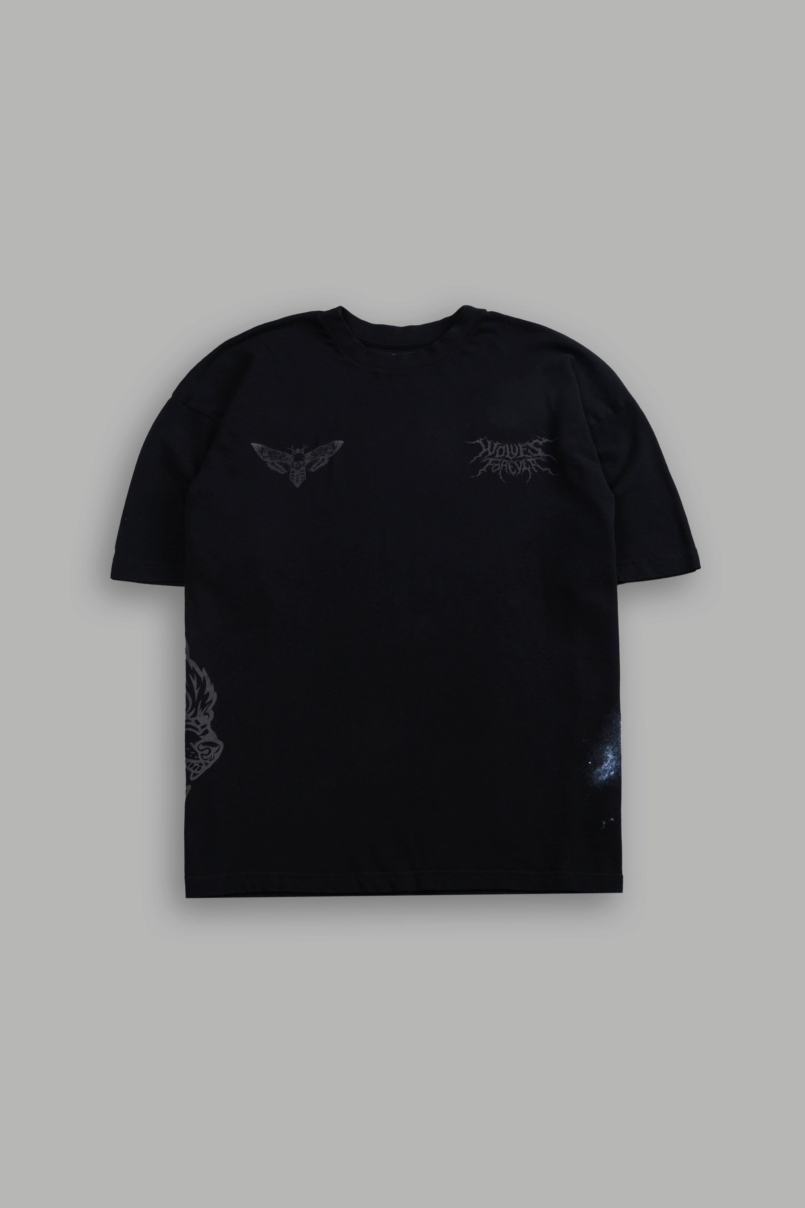 Dark Legacy "Side By Side" Series Premium Oversized Tee in Black