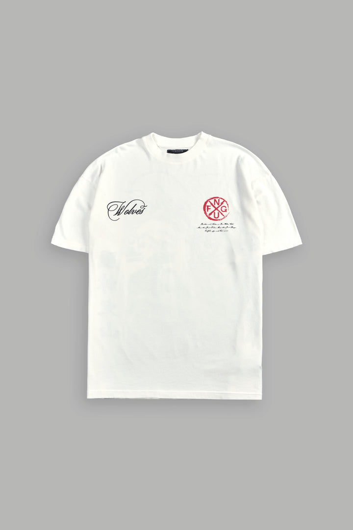 (1 OF 500) Final Strike "Premium" Oversized Tee in Cream