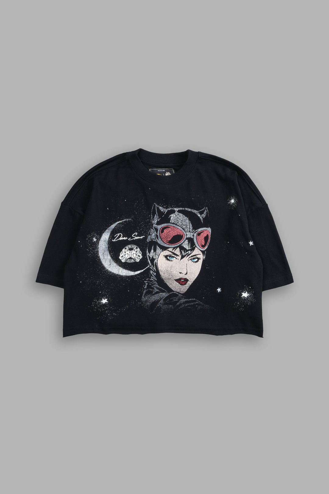 Moonlight "Premium" Oversized (Cropped) Tee in Black