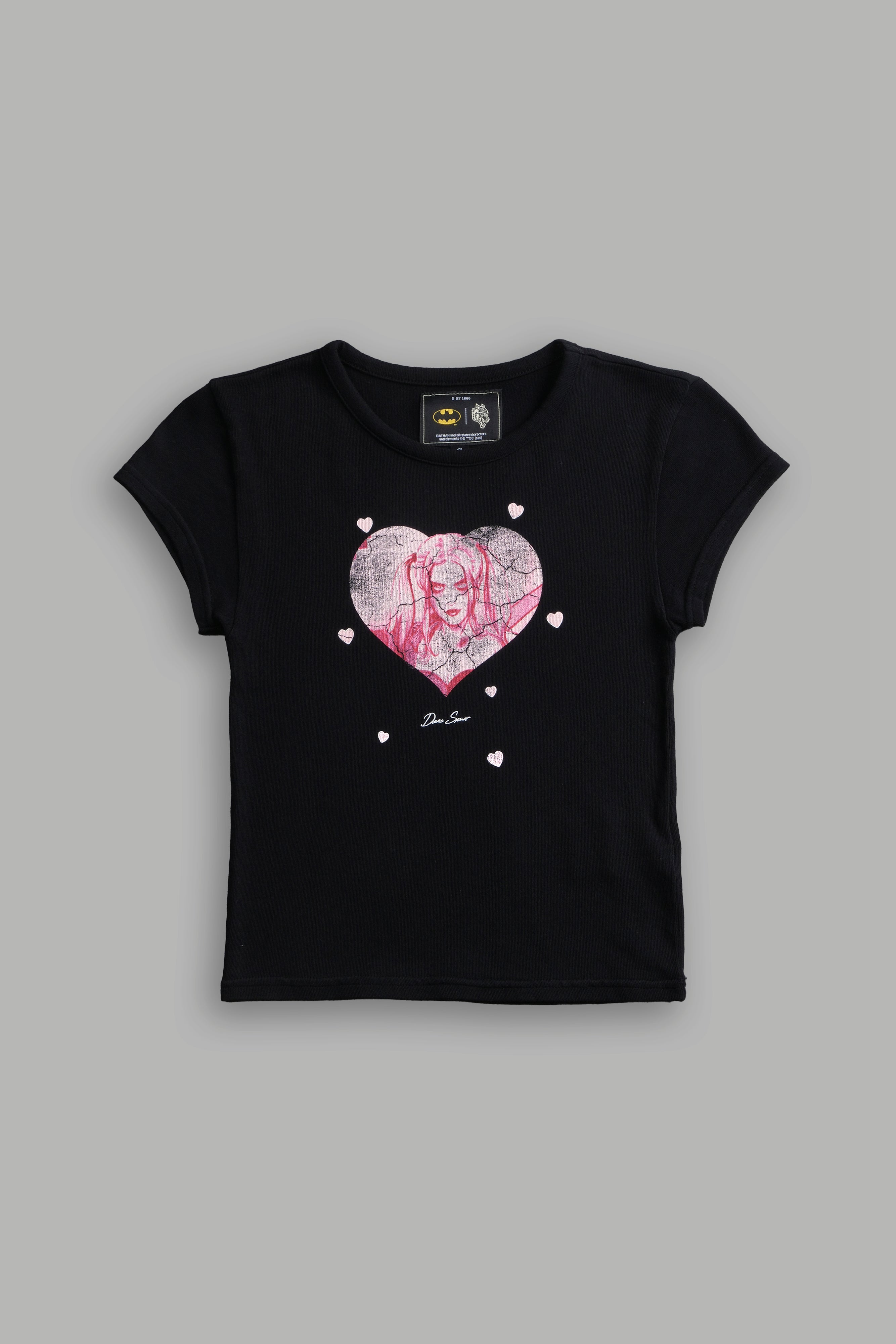 Her Energy "Baby" Tee in Black