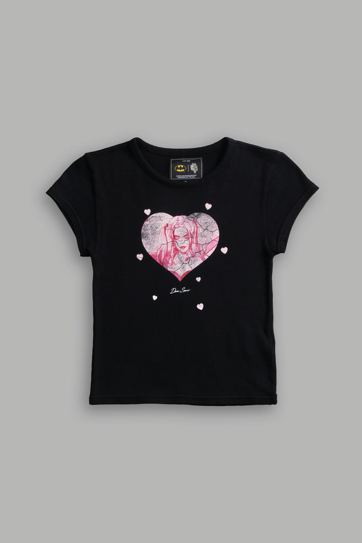Her Energy "Baby" Tee in Black