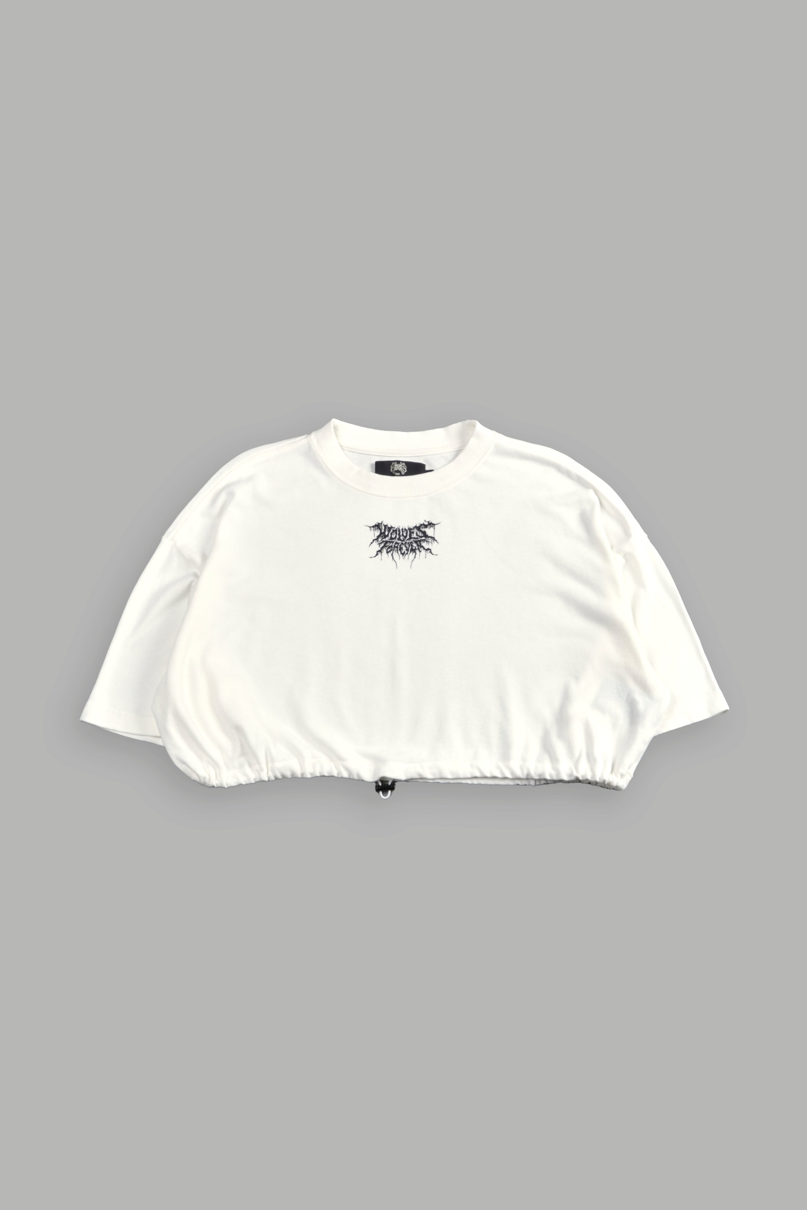 Forged From Iron Bungee Cropped Tee in Cream