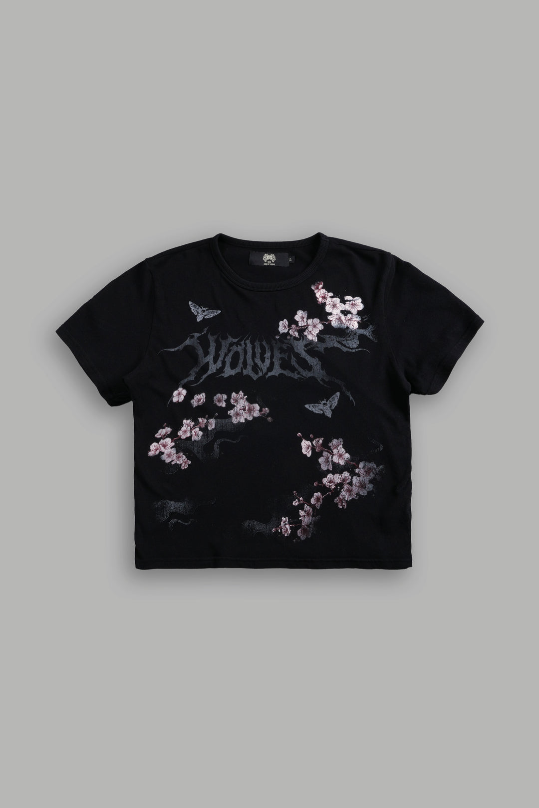 Wolves Blossom "Timeless" Tee in Black