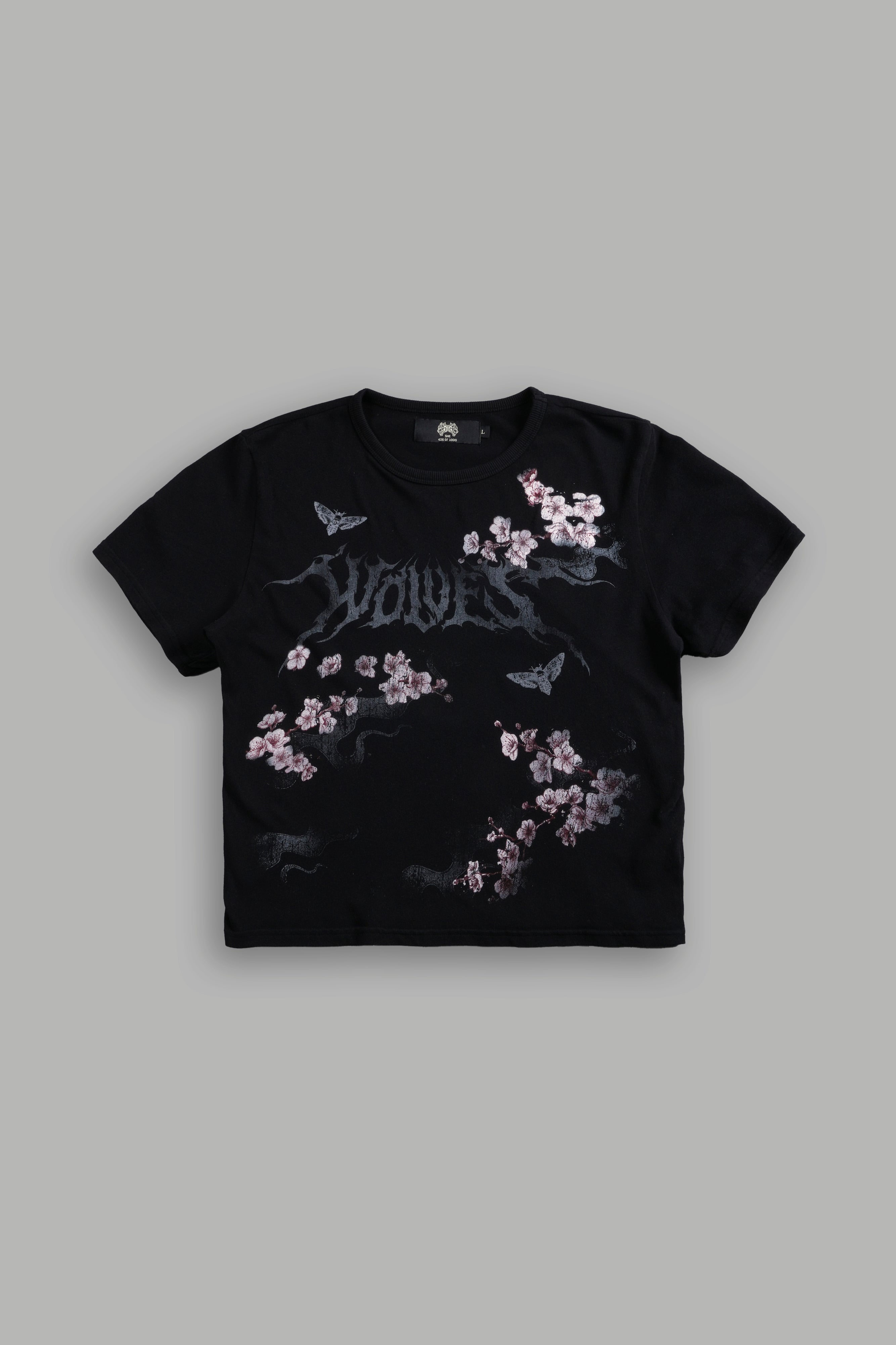 Wolves Blossom "Timeless" Tee in Black