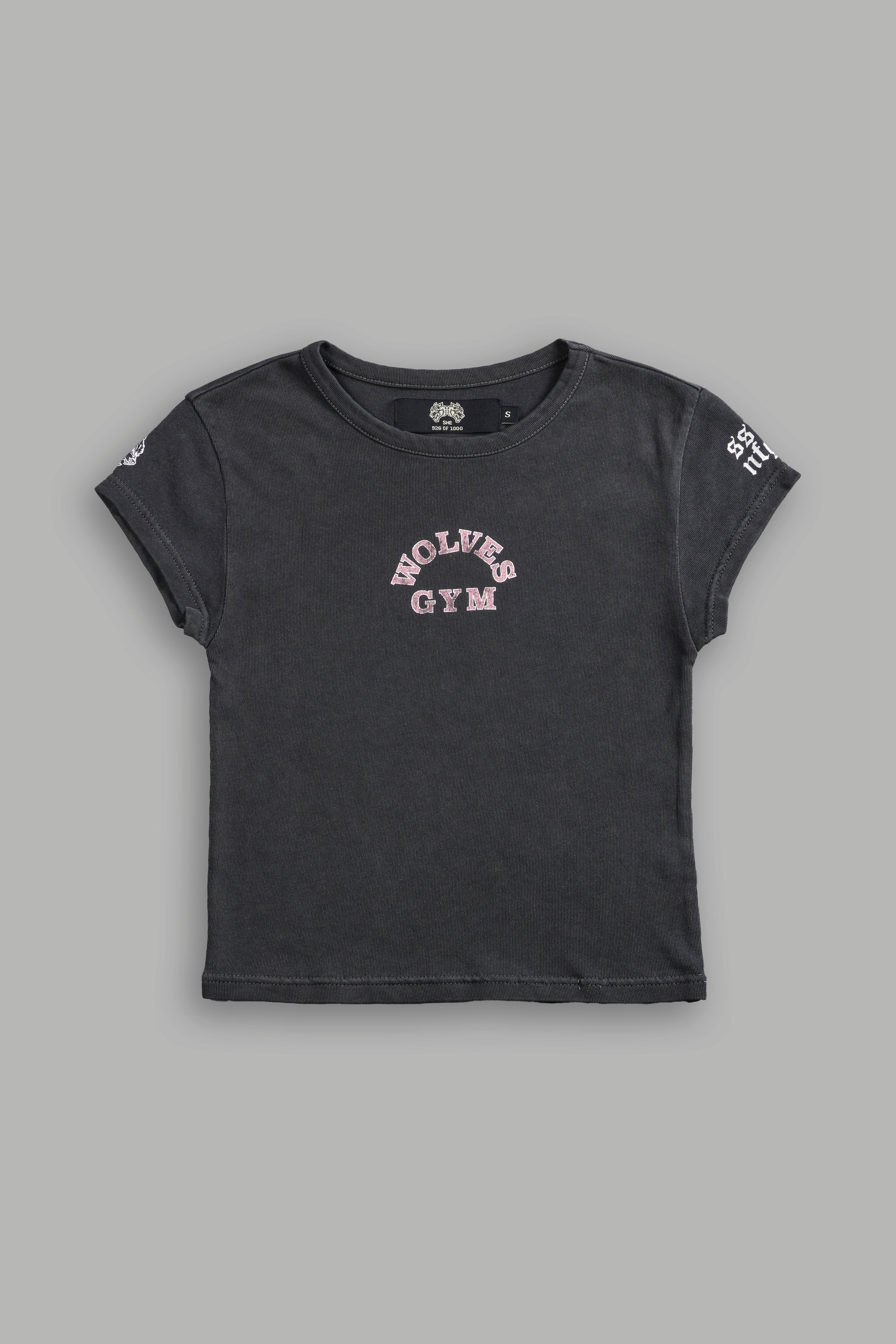 Wolves Gym V2 "Baby" Tee in Wolf Gray