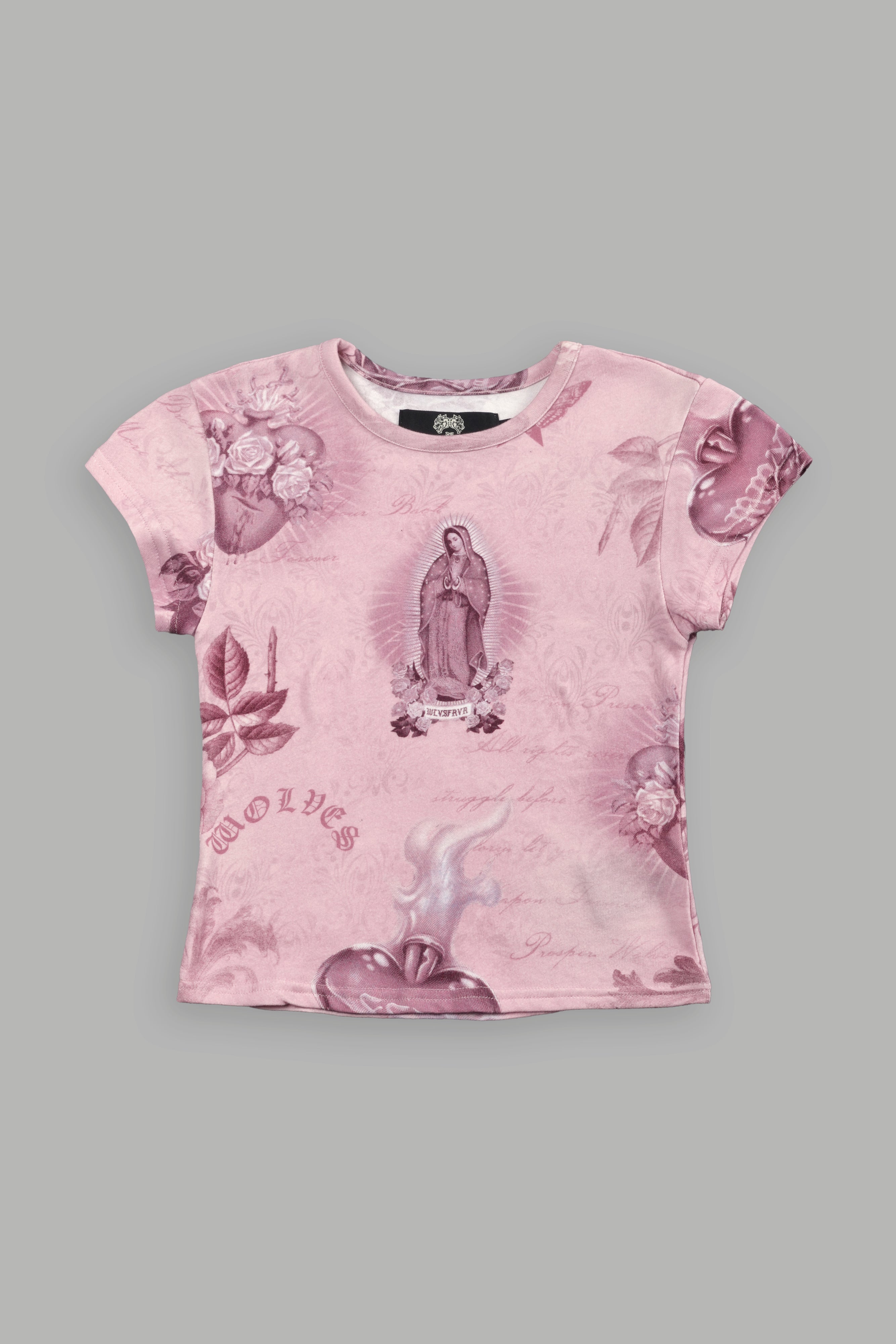 Sacred Path "Baby" Tee in Corazon de Oscuridad Tonal