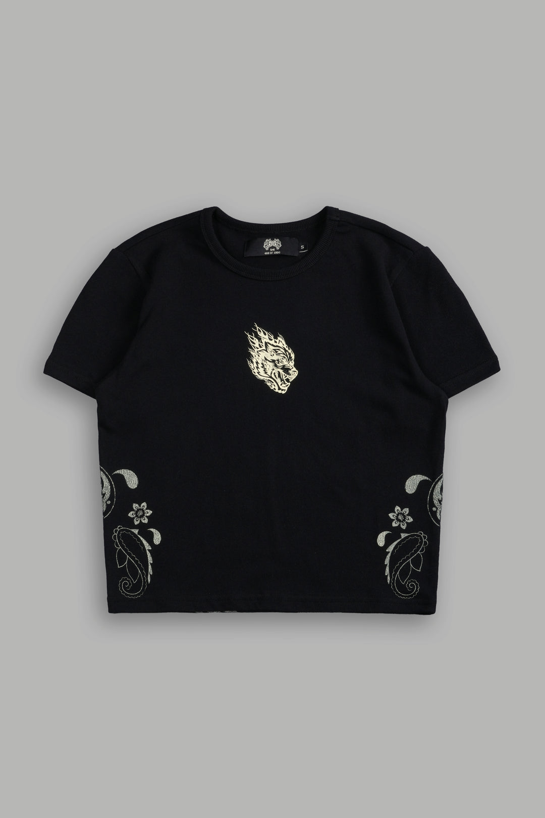 Faded Paisley "Timeless" Tee in Black