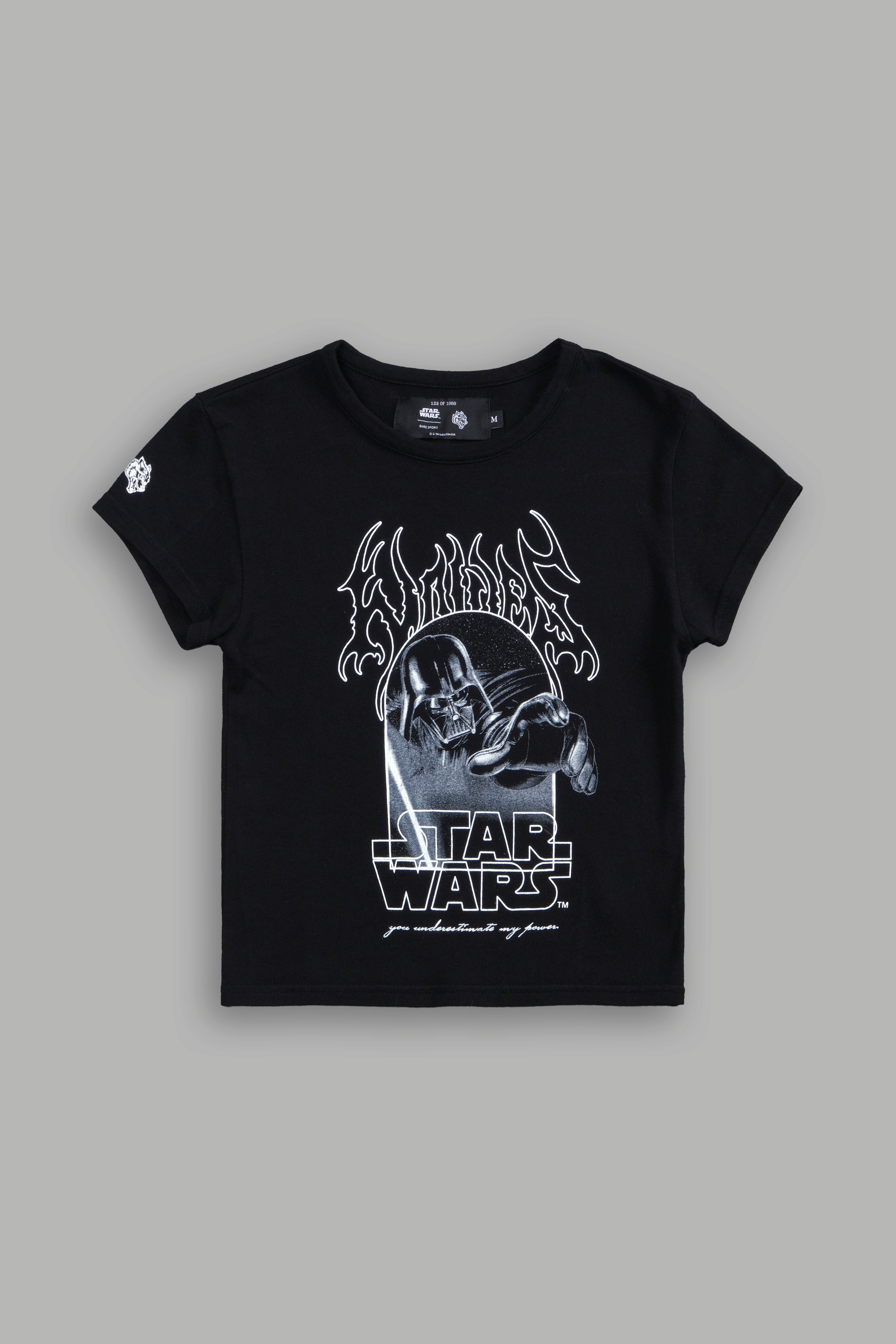 Come To The Dark Side "Baby" Tee in Black