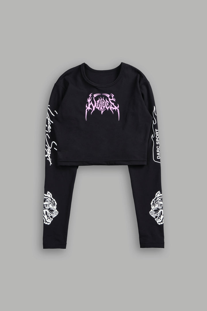 Wolves Hesh Forever L/S "Energy" Top in Black