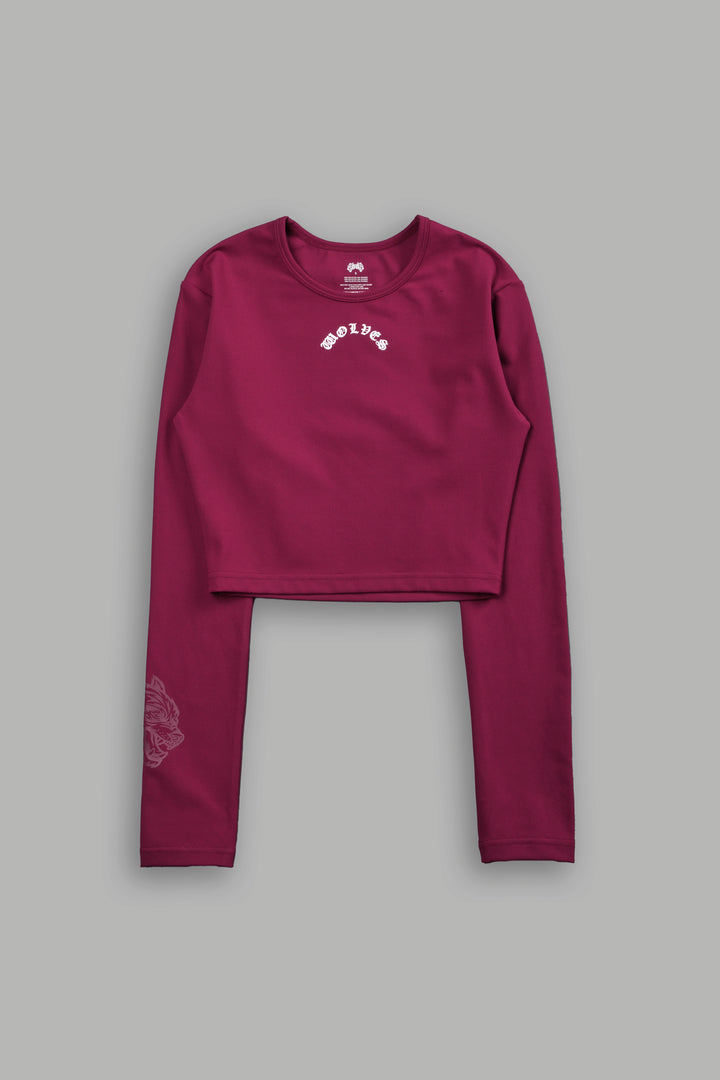 Love Story L/S "Energy" Top in Deep Raspberry